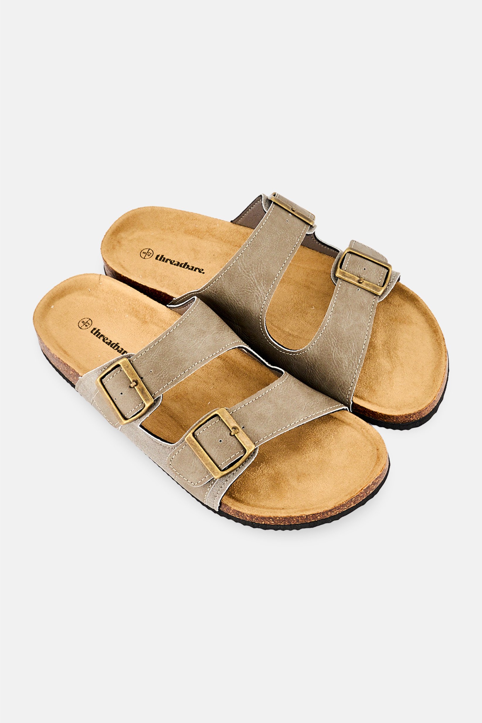 Men Slip On Sandals, Taupe