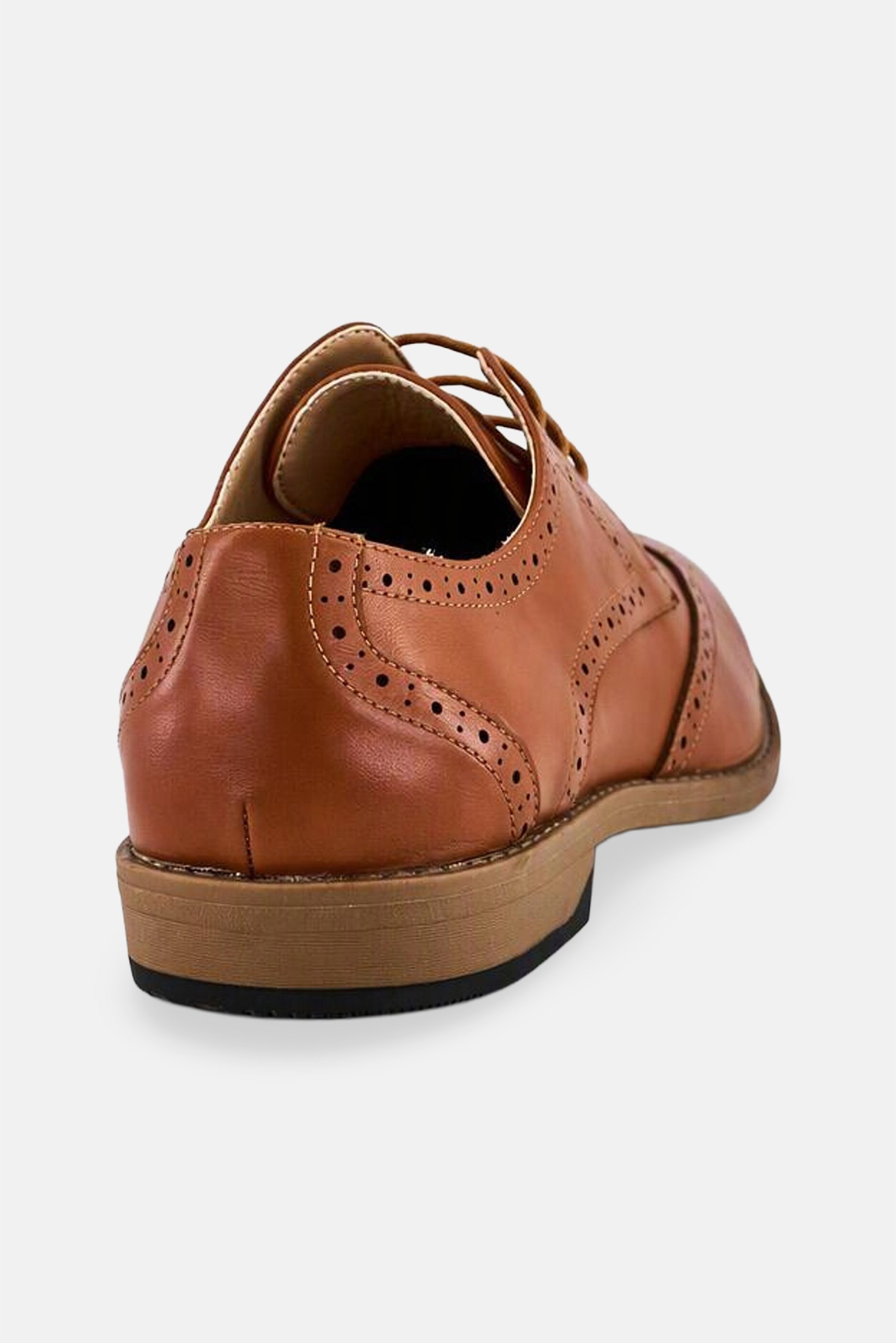 Men Lace Up Formal Shoes, Brown