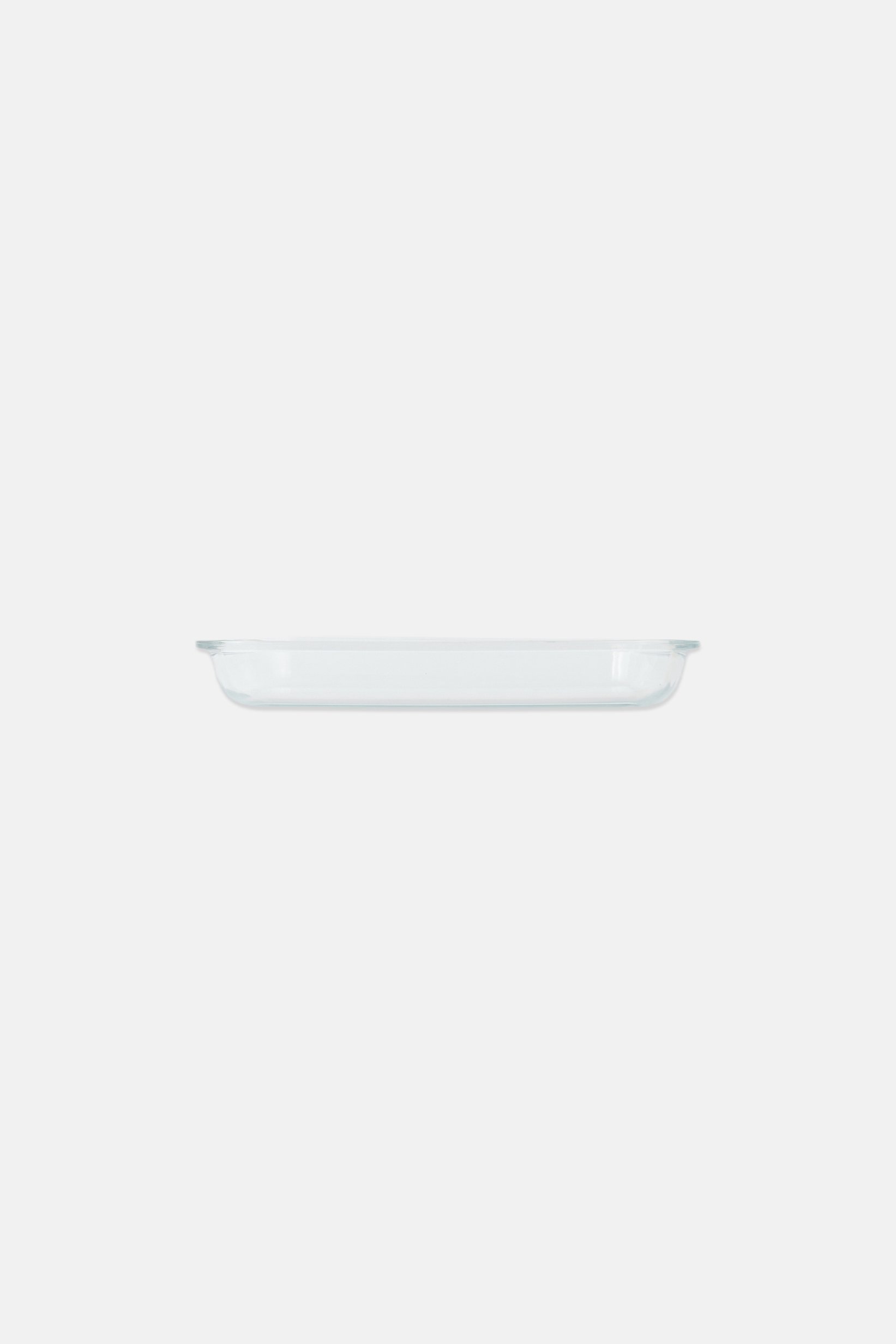 Large Rectangular Glass Roaster, Transparent