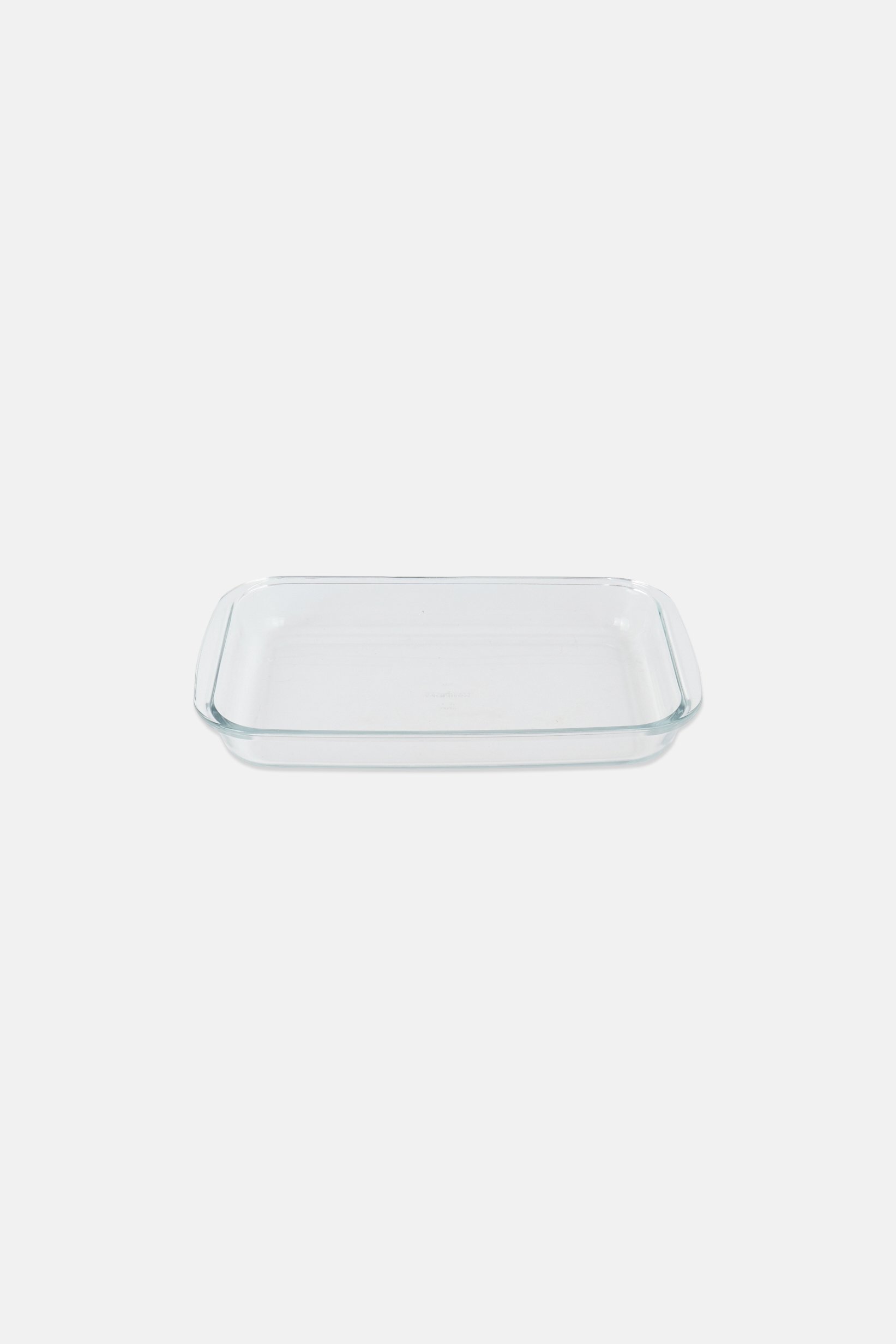 Large Rectangular Glass Roaster, Transparent