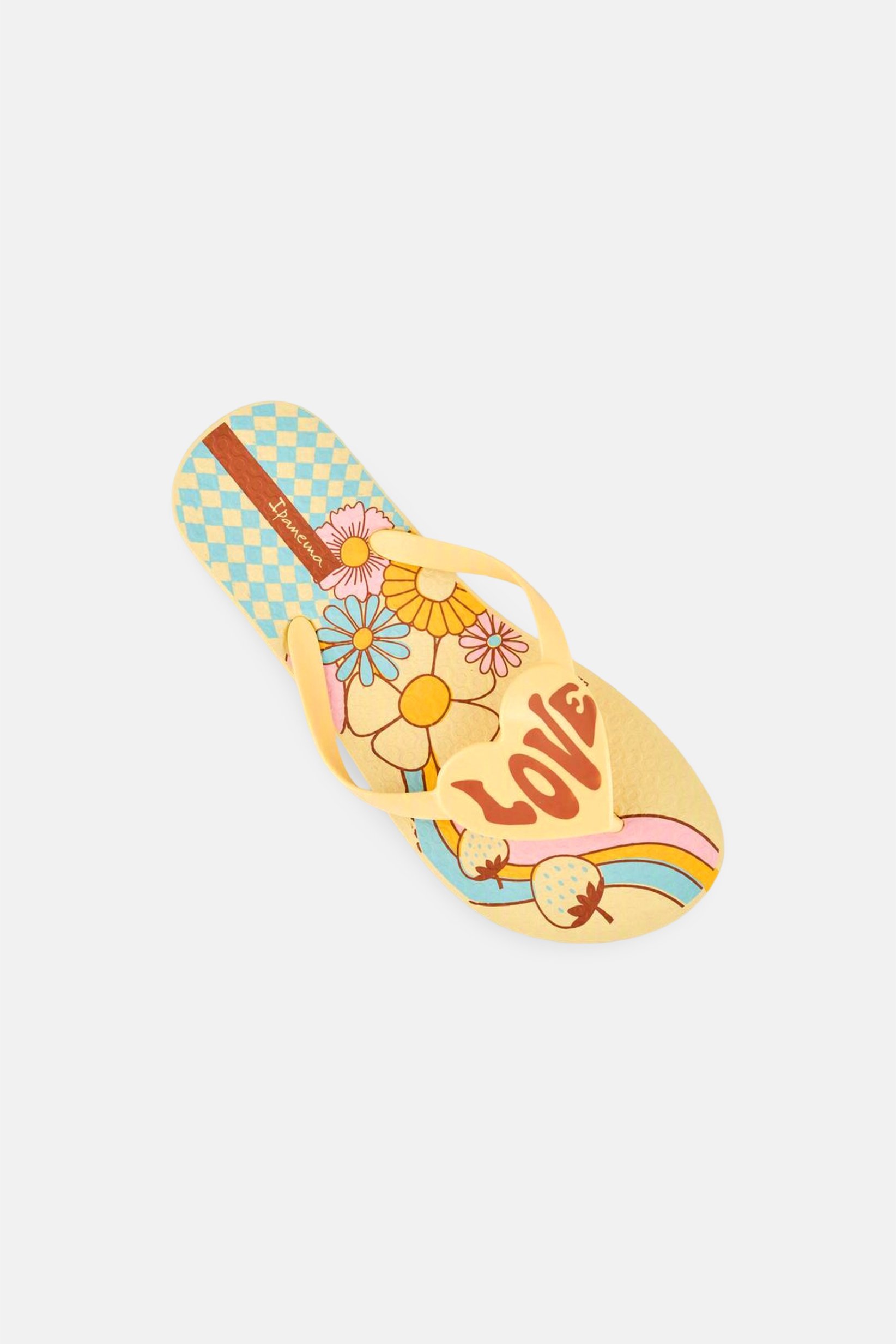 Kids Girl Love Floral Slip On Slippers, Multicolor