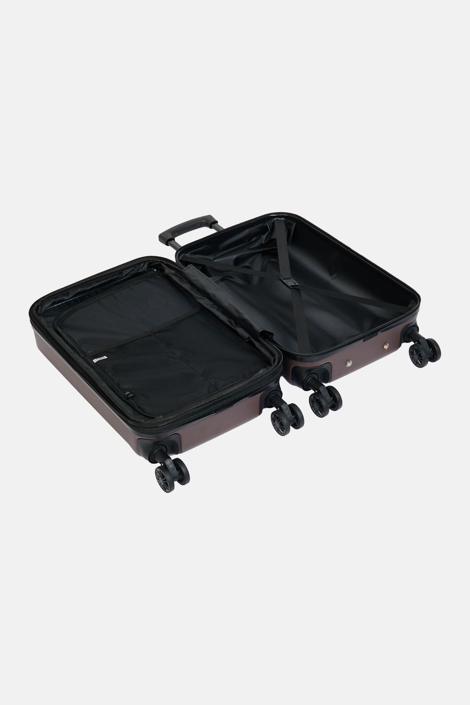 21 Inch Hardshell Cabin Spinner Luggage, Brown