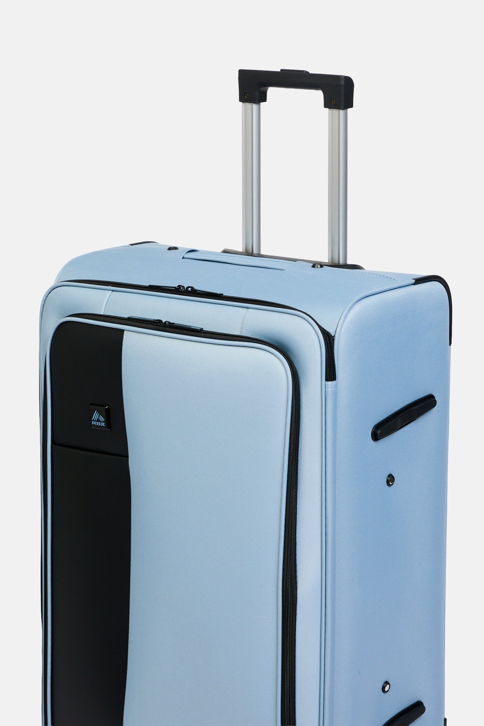 28 Inch Wheel Spinner Soft Side Luggage, Light Blue