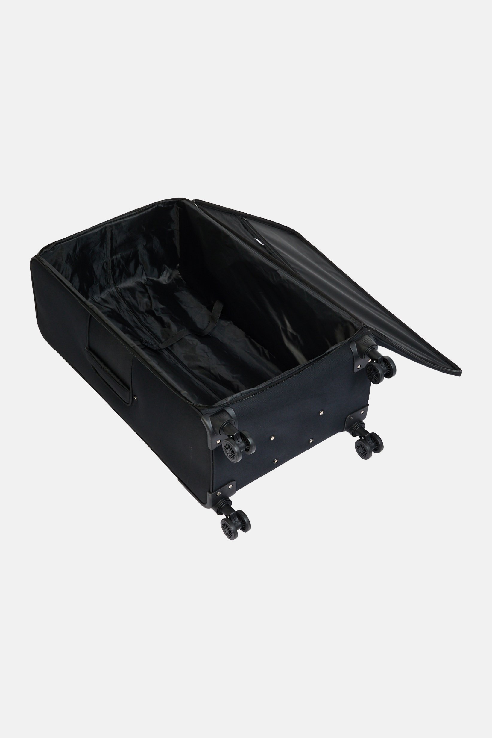 34 Inches Softshell Tokyo Check In Spinner Luggage, Black
