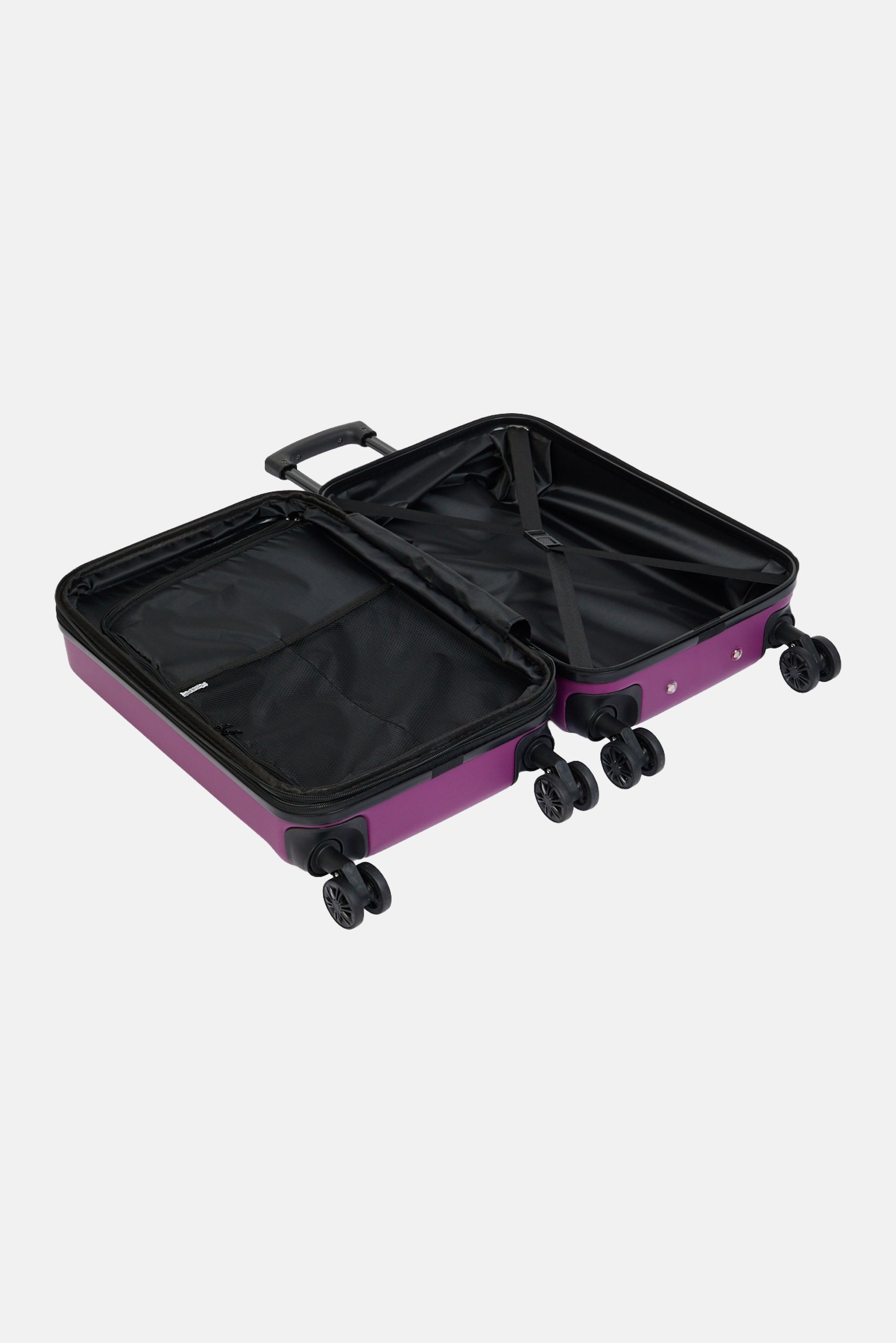 20 Inch Expandable Hard-Shell Check-In Spinner Luggage, Dark Purple