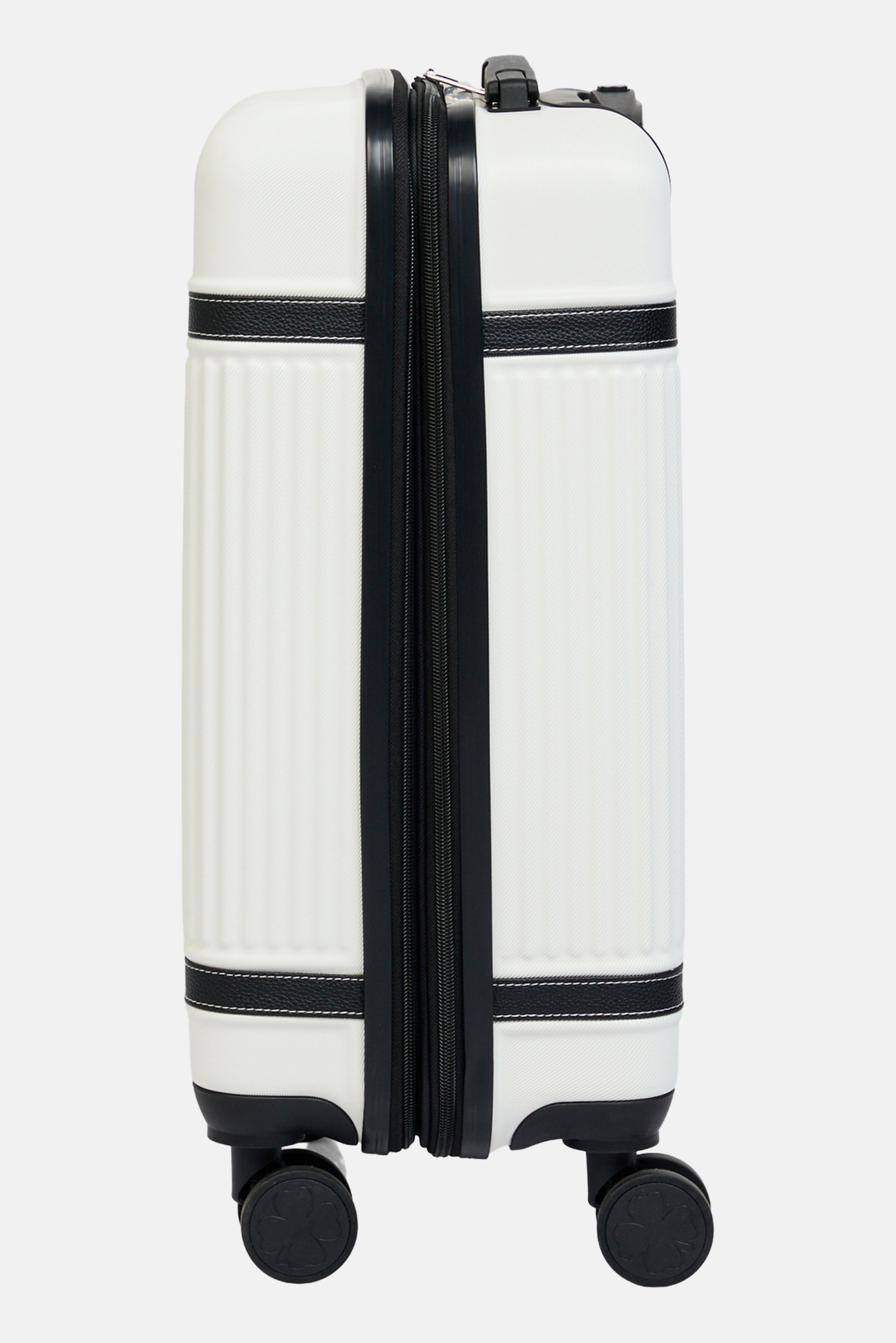 20 Inch Hardshell Zippered Pocket Expandable Luggage, White