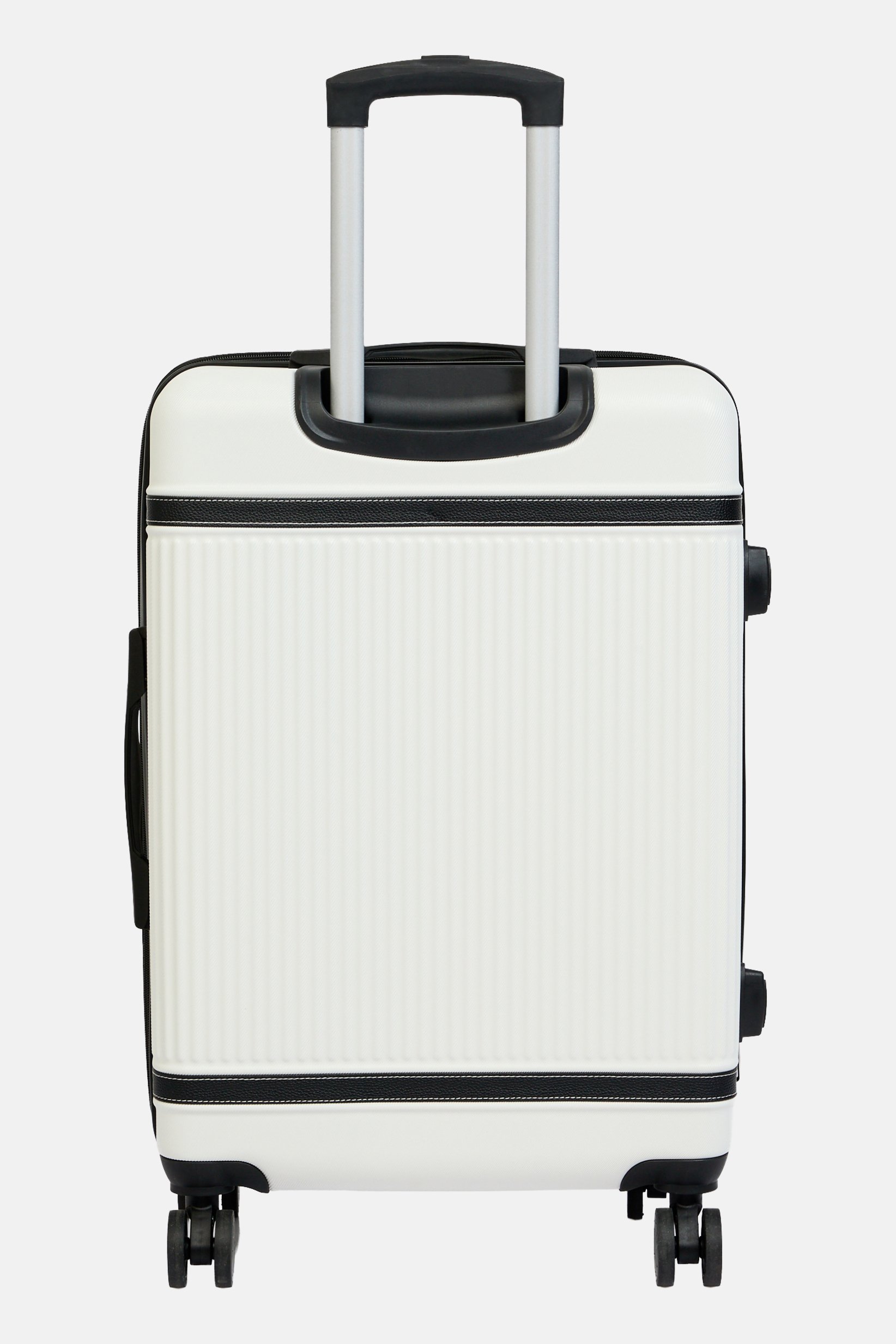 29 Inch Hard Shell Check In Spinner Luggage, White