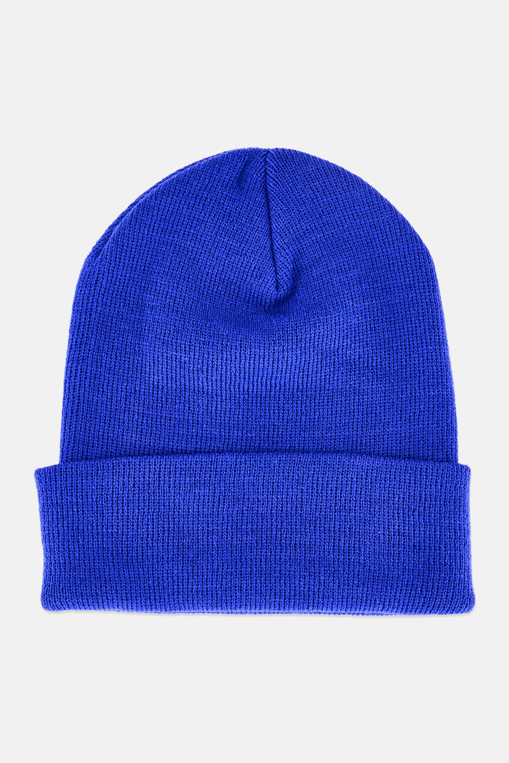 Men Embroidered Beanie Hat, Blue