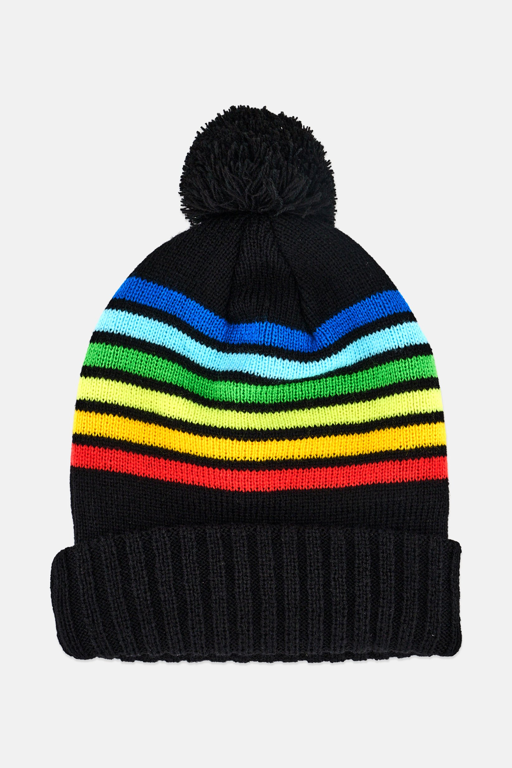 Men Embroidered Beanie Hat, Multicolor