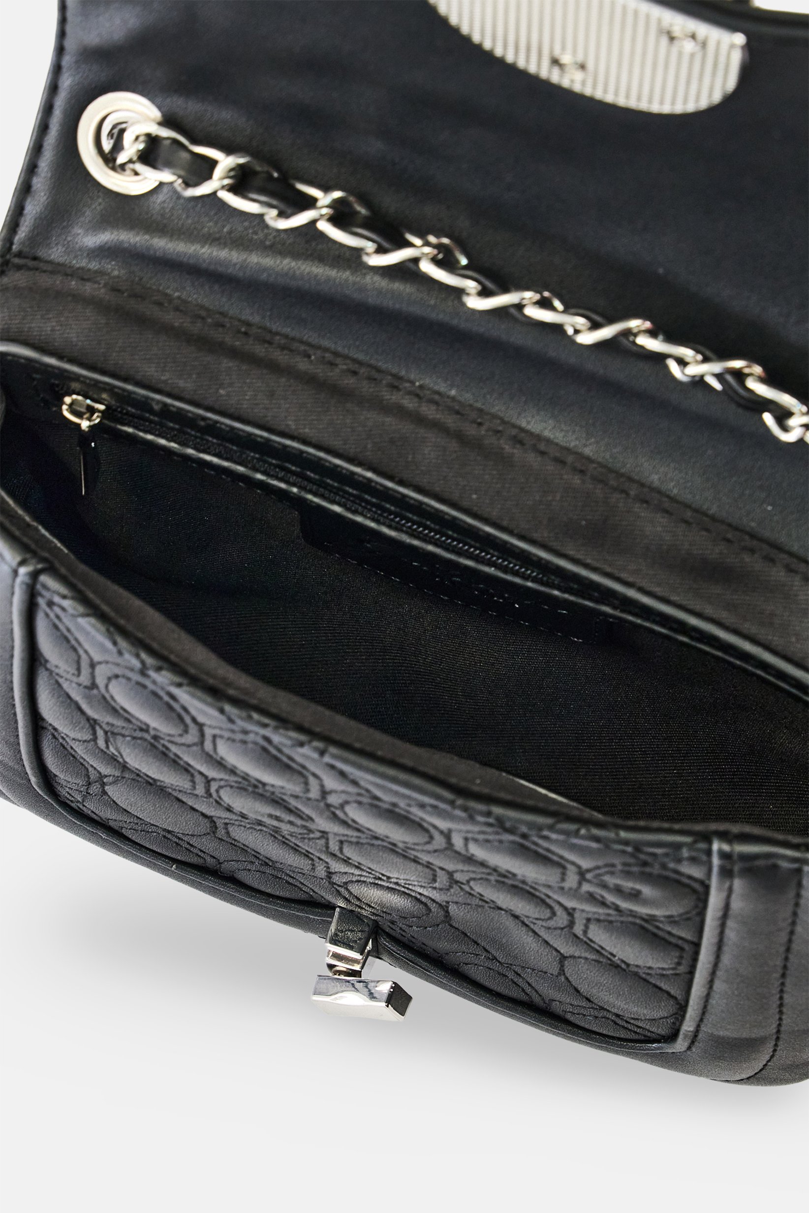 Women Brand Logo Cross Body Bag, Black