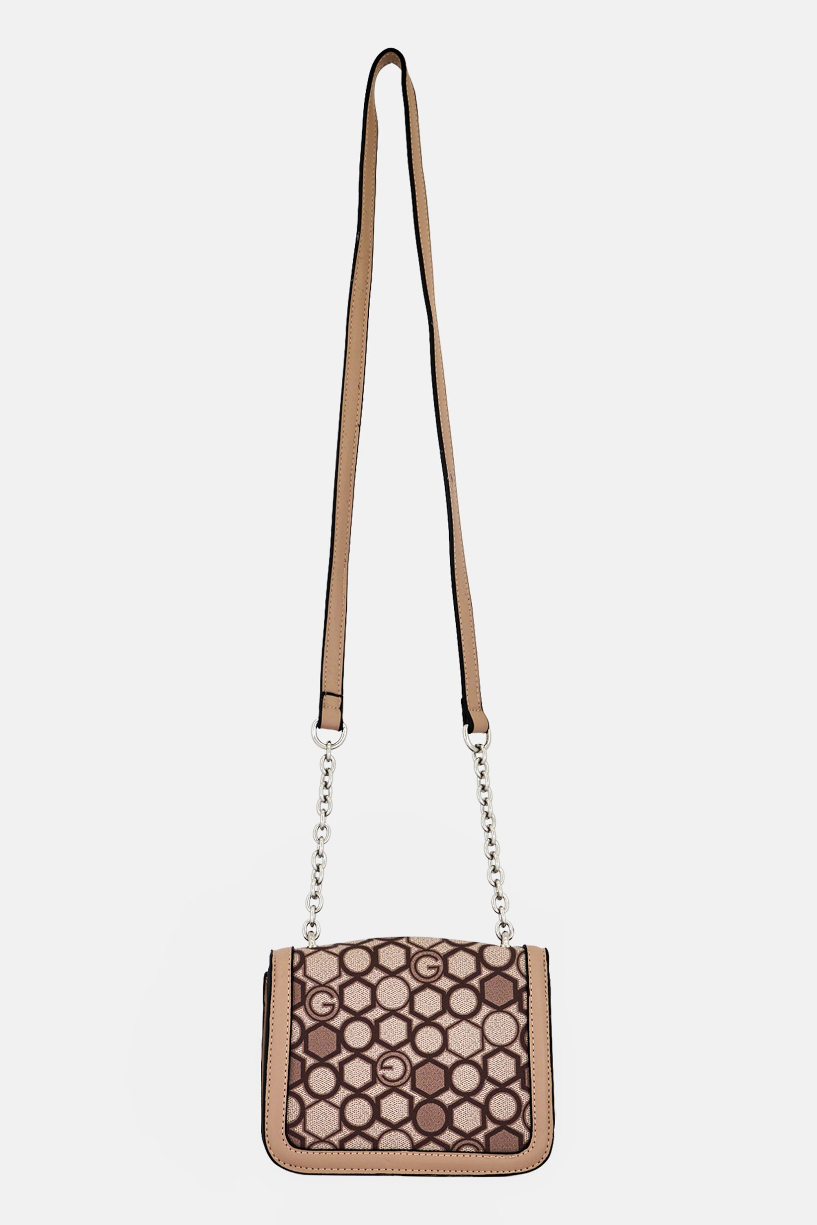 Women Monogram Pattern Cross Body Bag, Multicolor