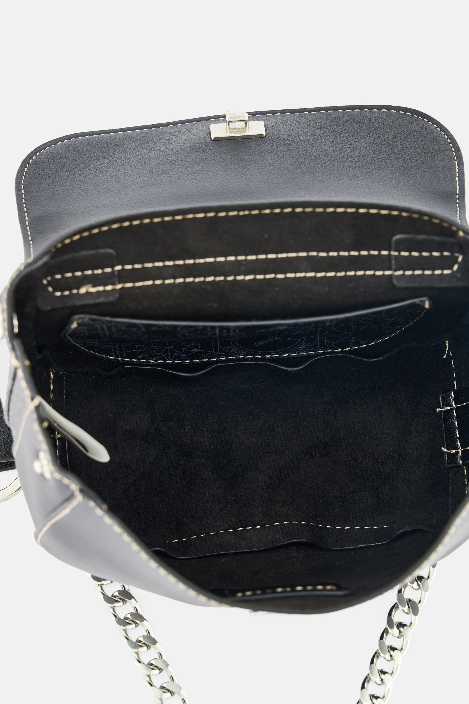 Women Brand Logo Cross Body Bag, Black