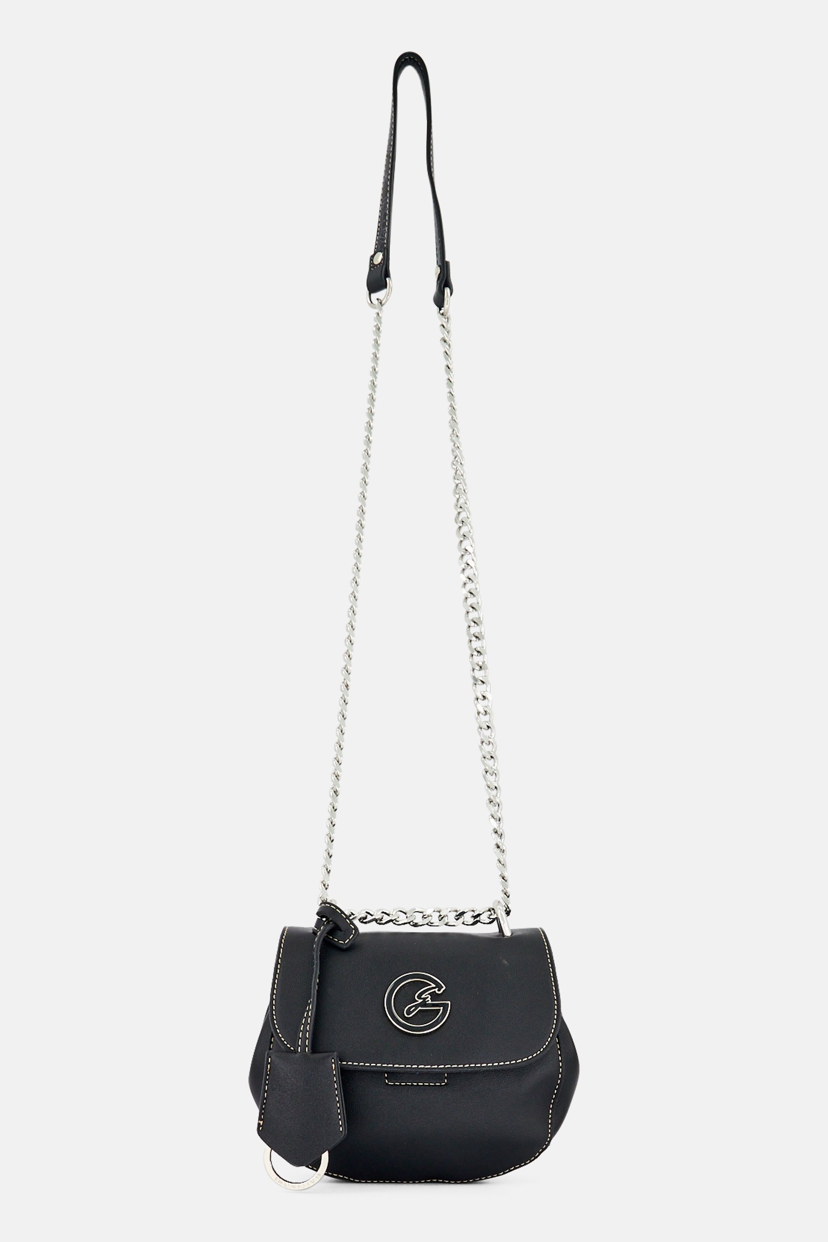 Women Brand Logo Cross Body Bag, Black