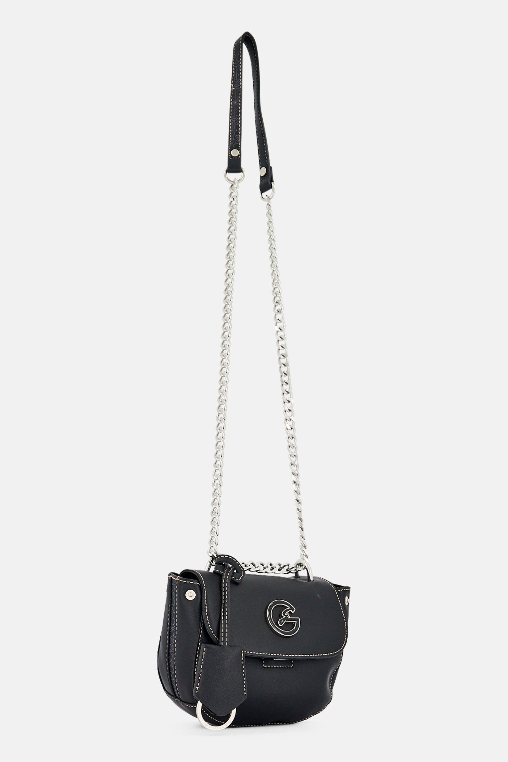 Women Brand Logo Cross Body Bag, Black