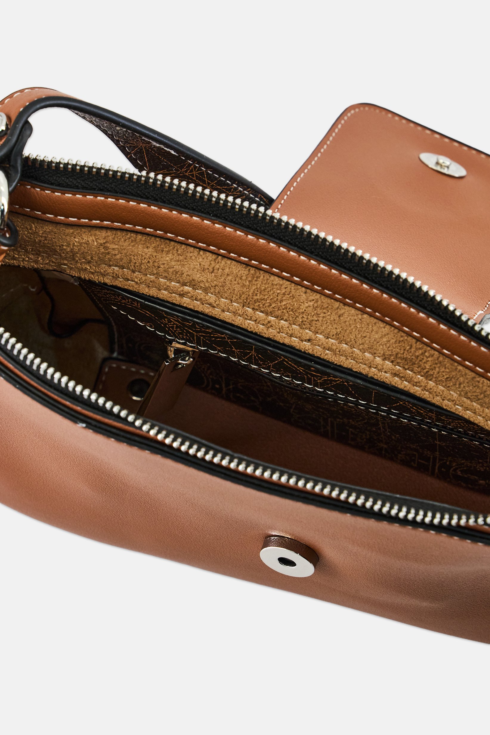 Women Brand Logo Cross Body Bag, Brown