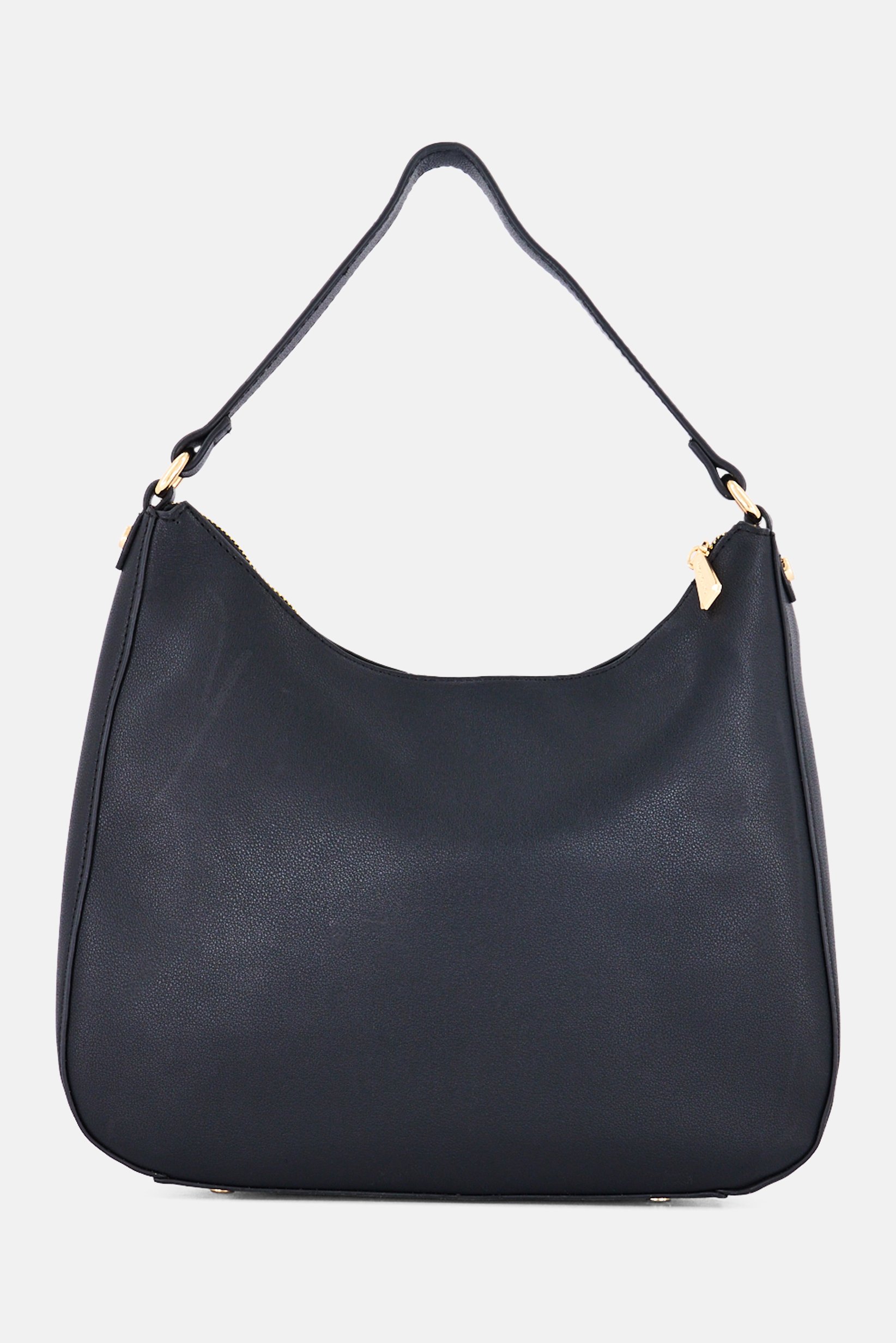 Women Brand Logo Handbag, Black