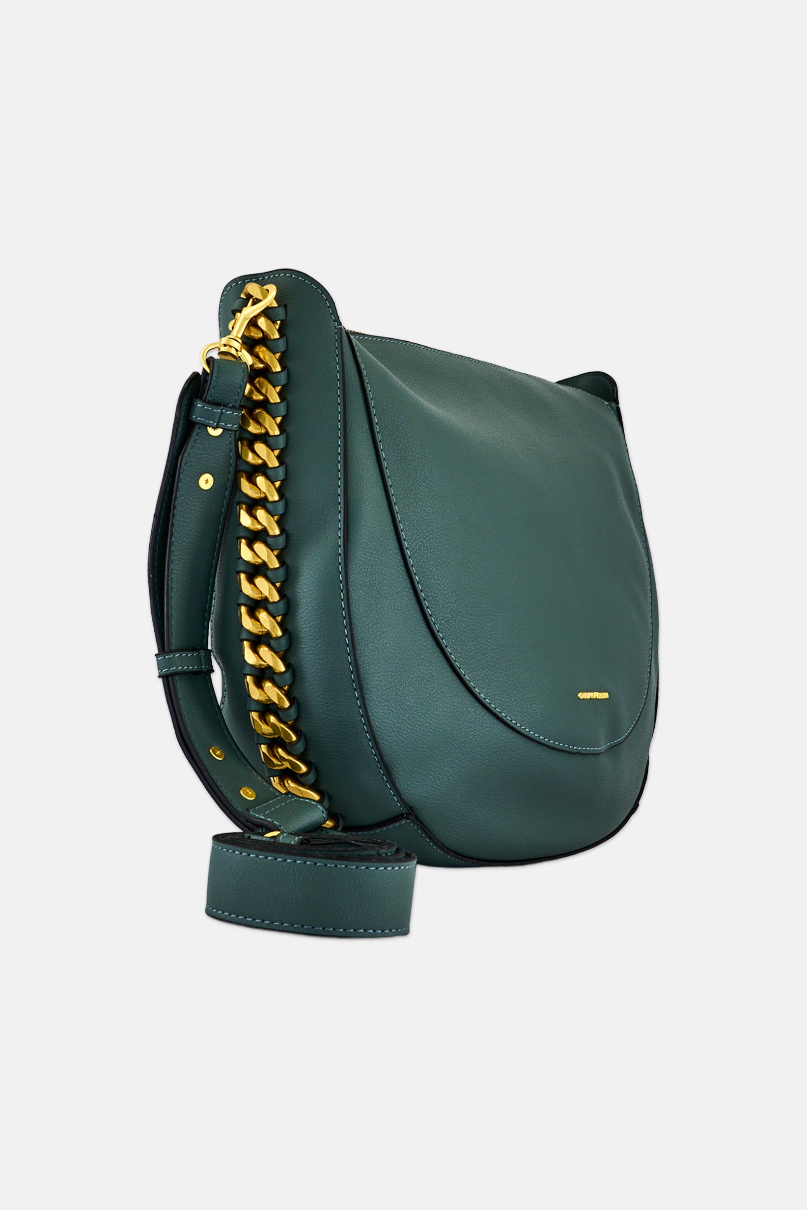 Women Brand Logo Hobo Bag, Sage Green