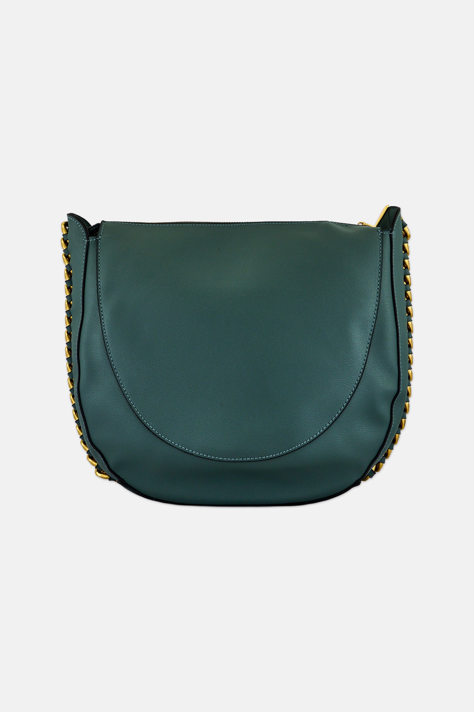 Women Brand Logo Hobo Bag, Sage Green