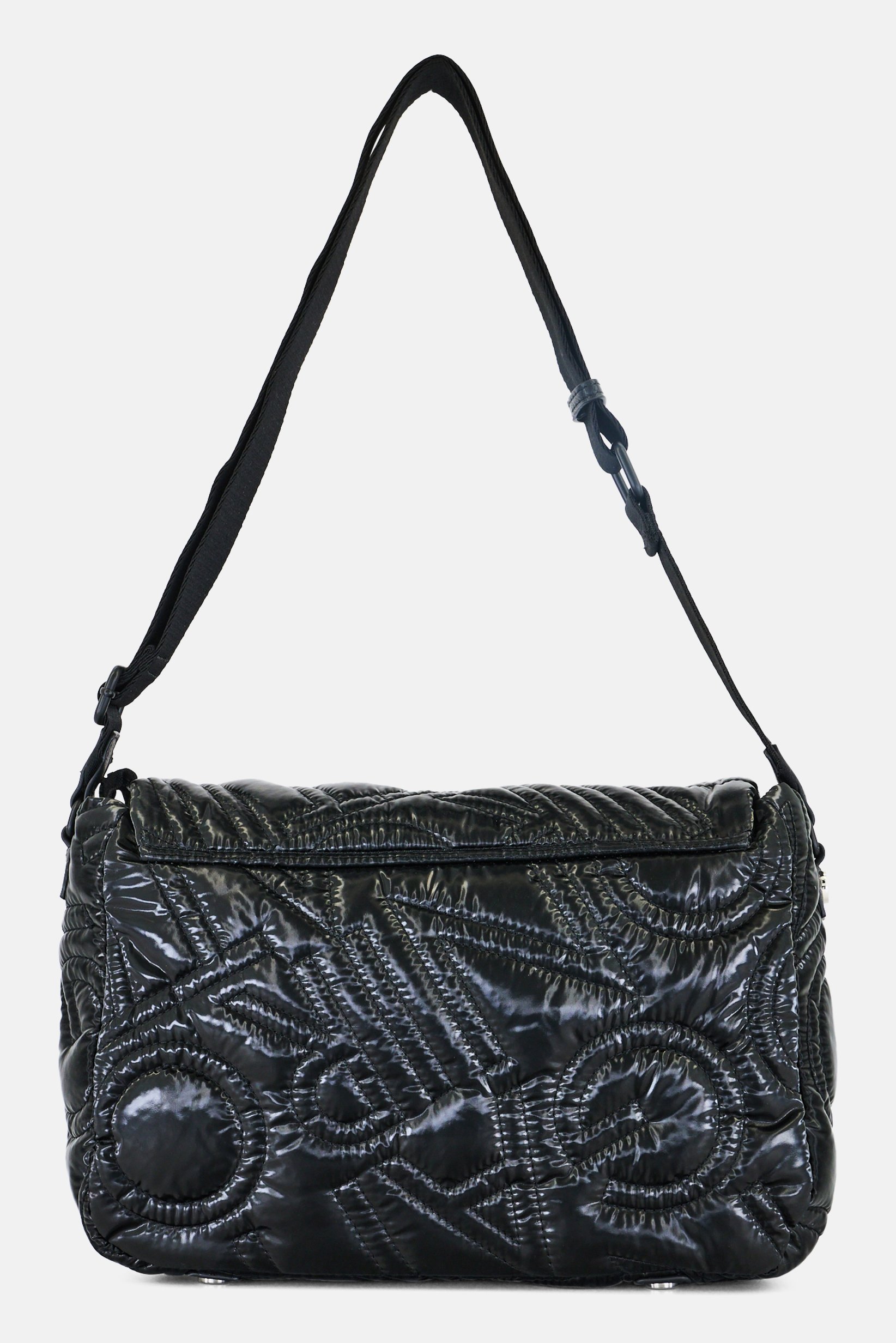 Women Quilted Cross Body Bag, Black
