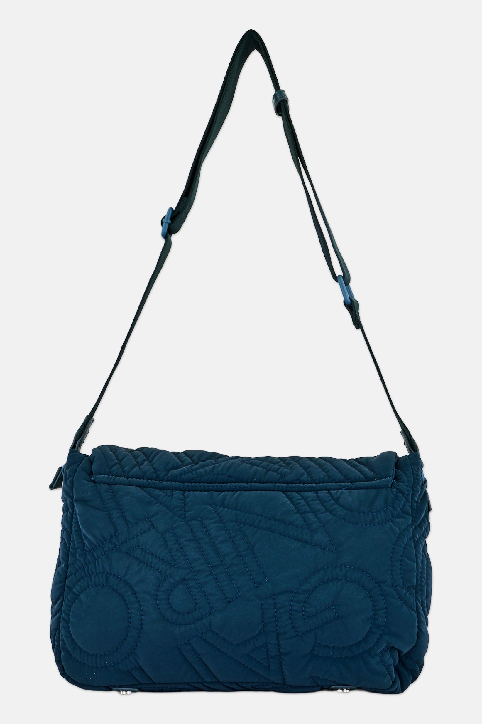 Women Quilted Cross Body Bag, Teal Blue