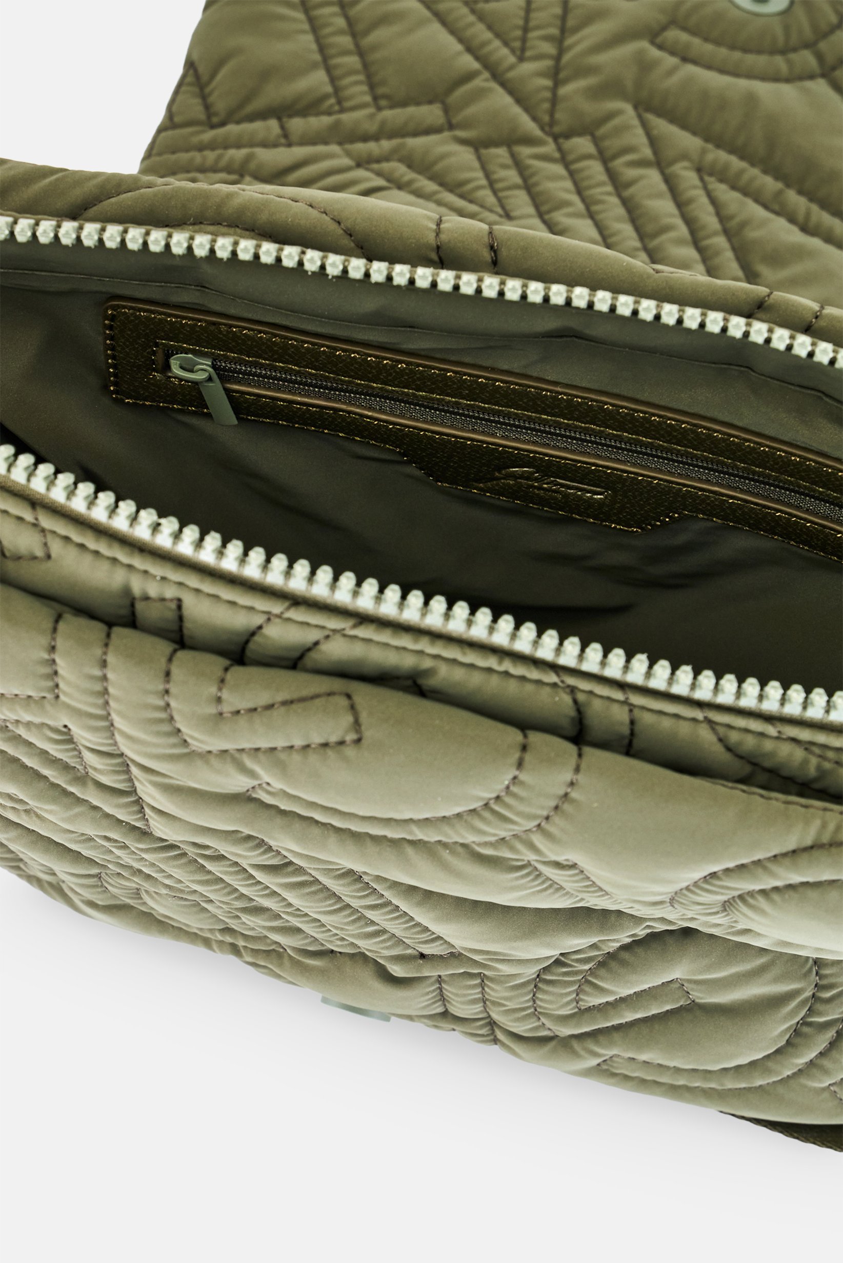 Women Quilted Cross Body Bag, Olive