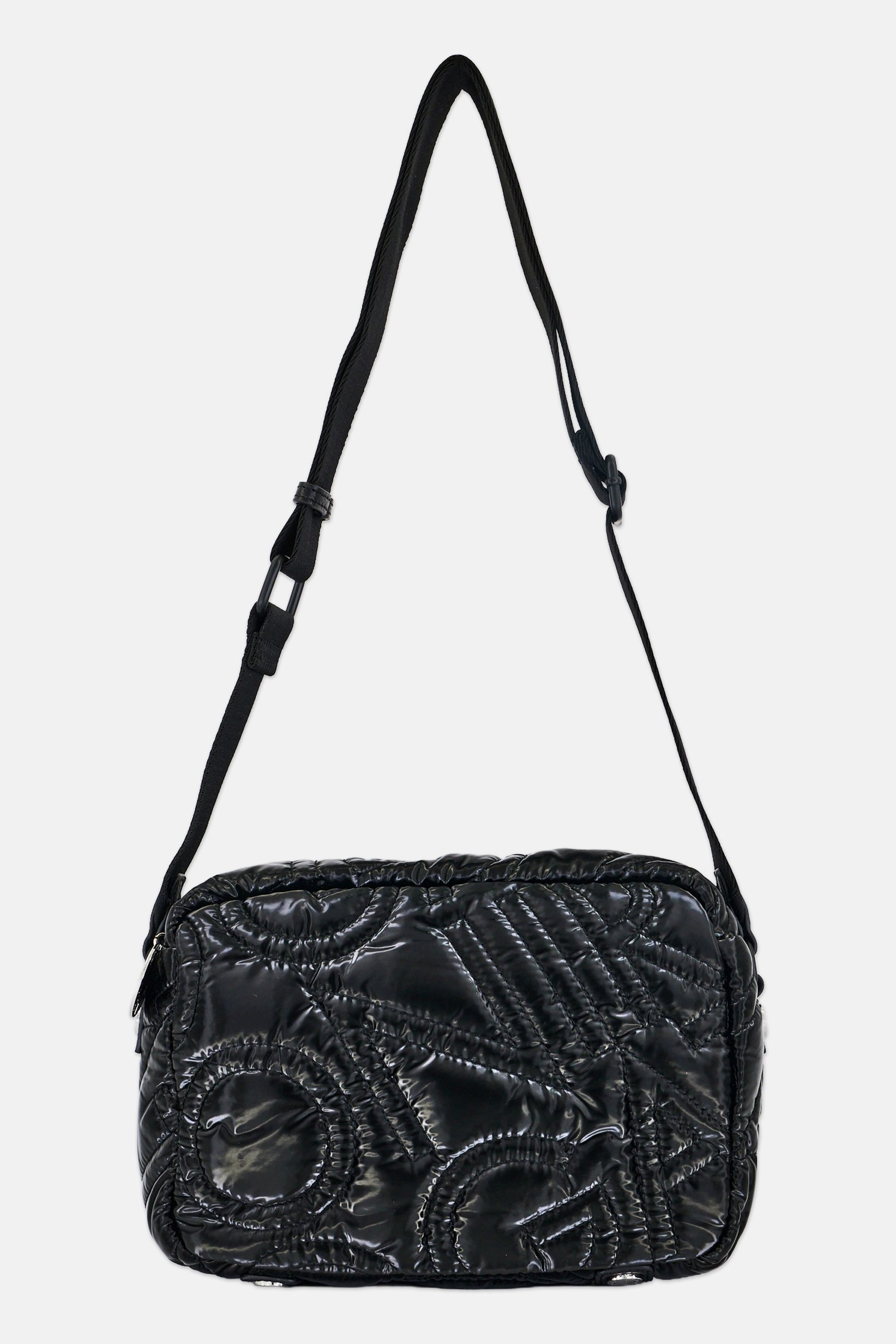 Women Quilted Cross Body Bag, Black