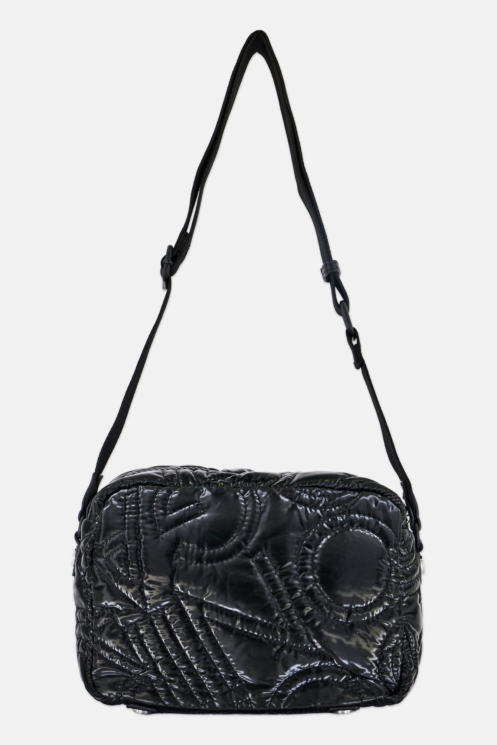 Women Quilted Cross Body Bag, Black