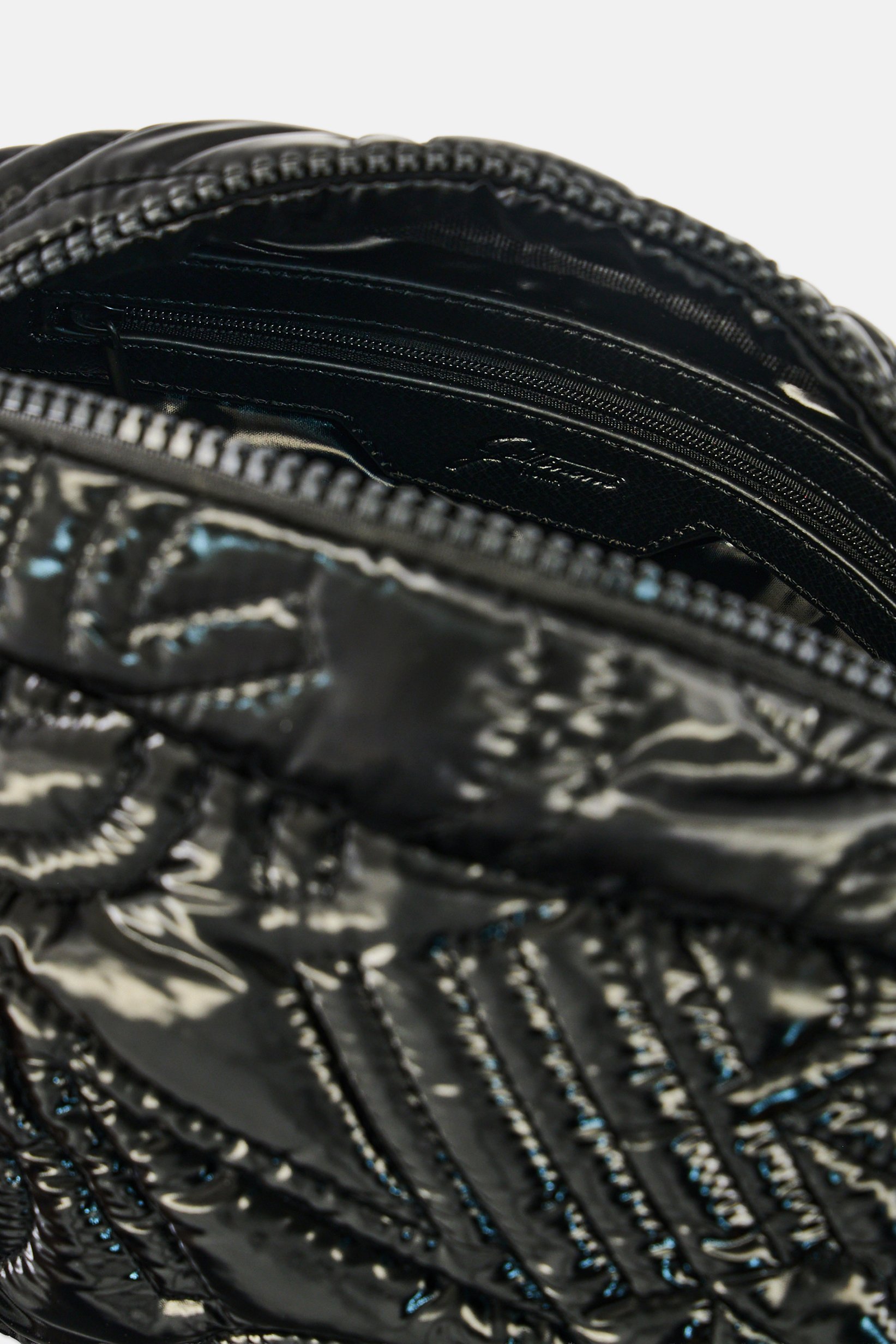 Women Quilted Cross Body Bag, Black