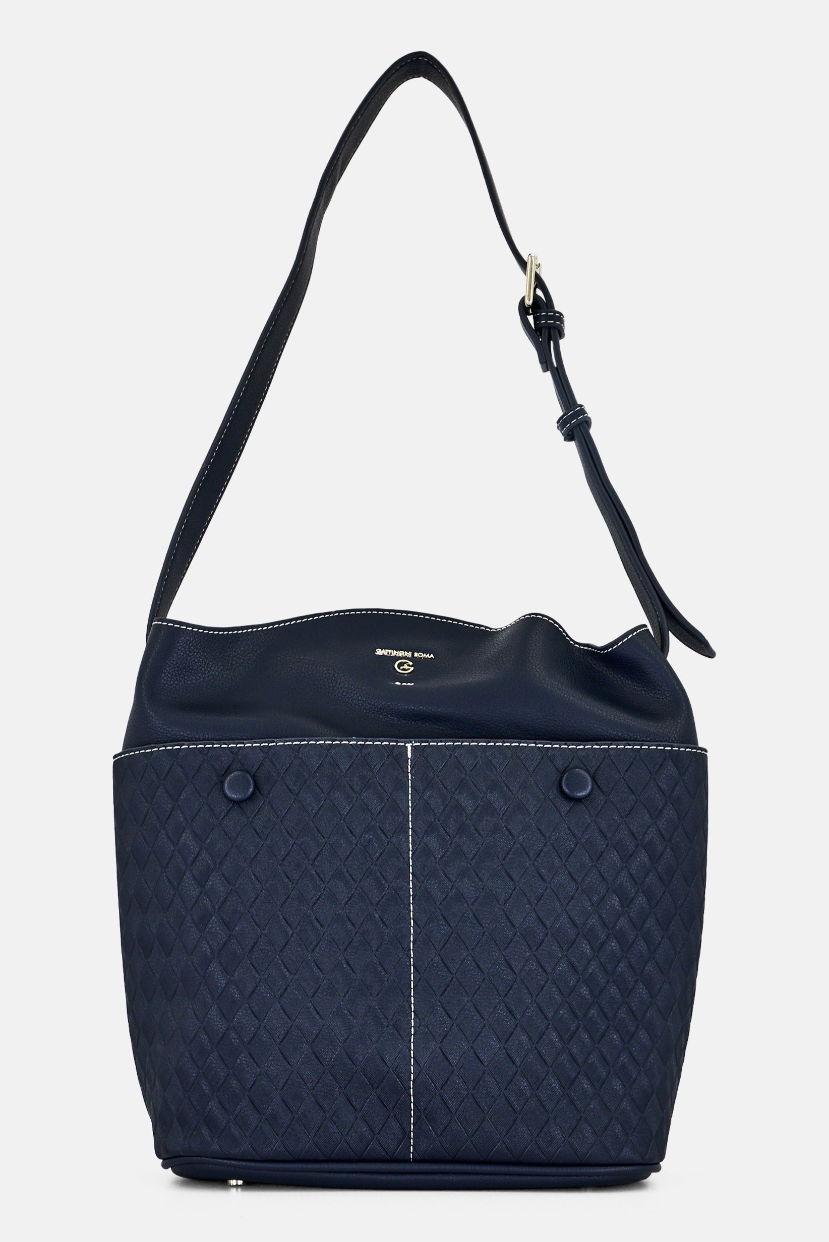 Women Brand Logo Tote Bag, Blue