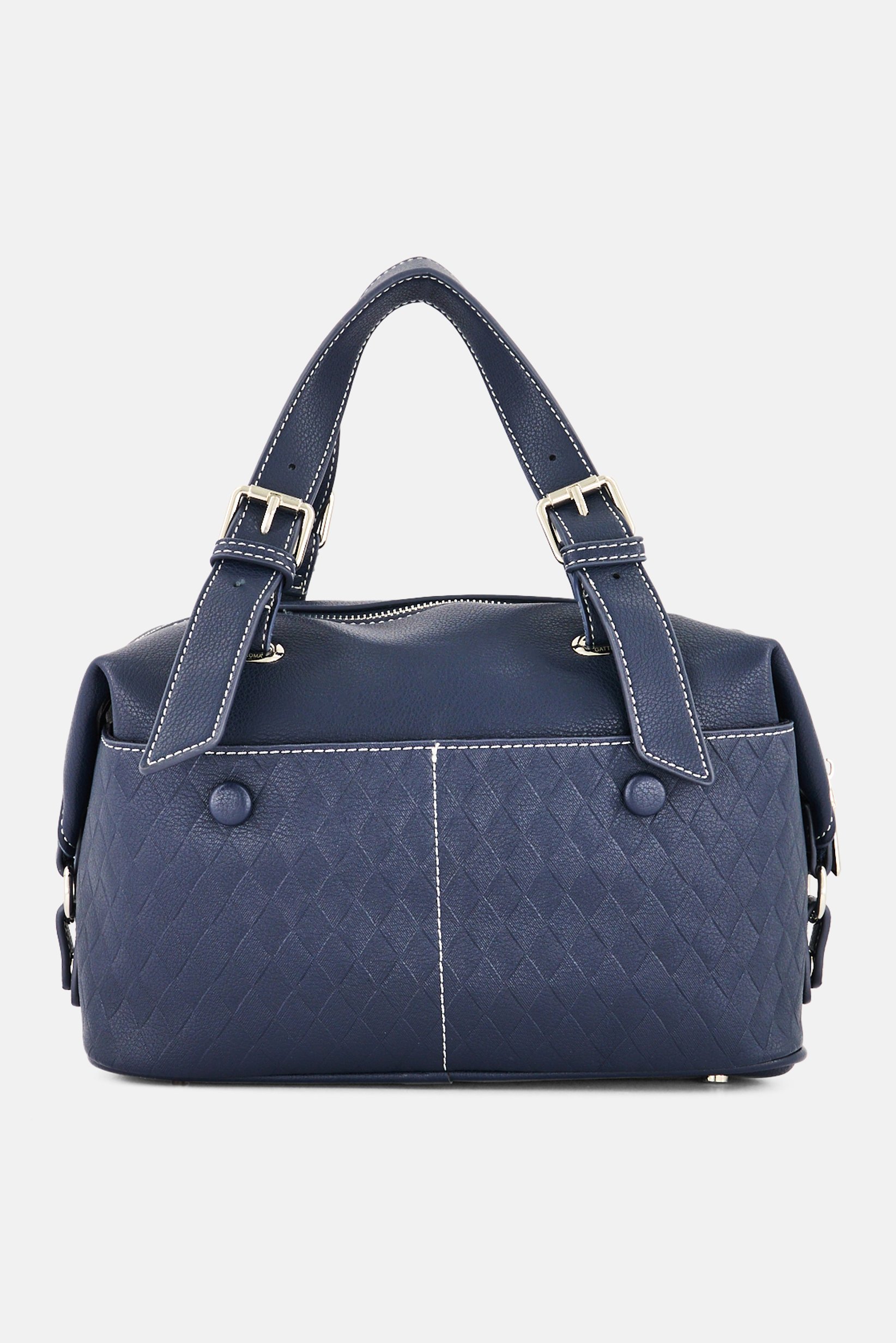 Women Brand Logo Hand Bag, Midnight Navy