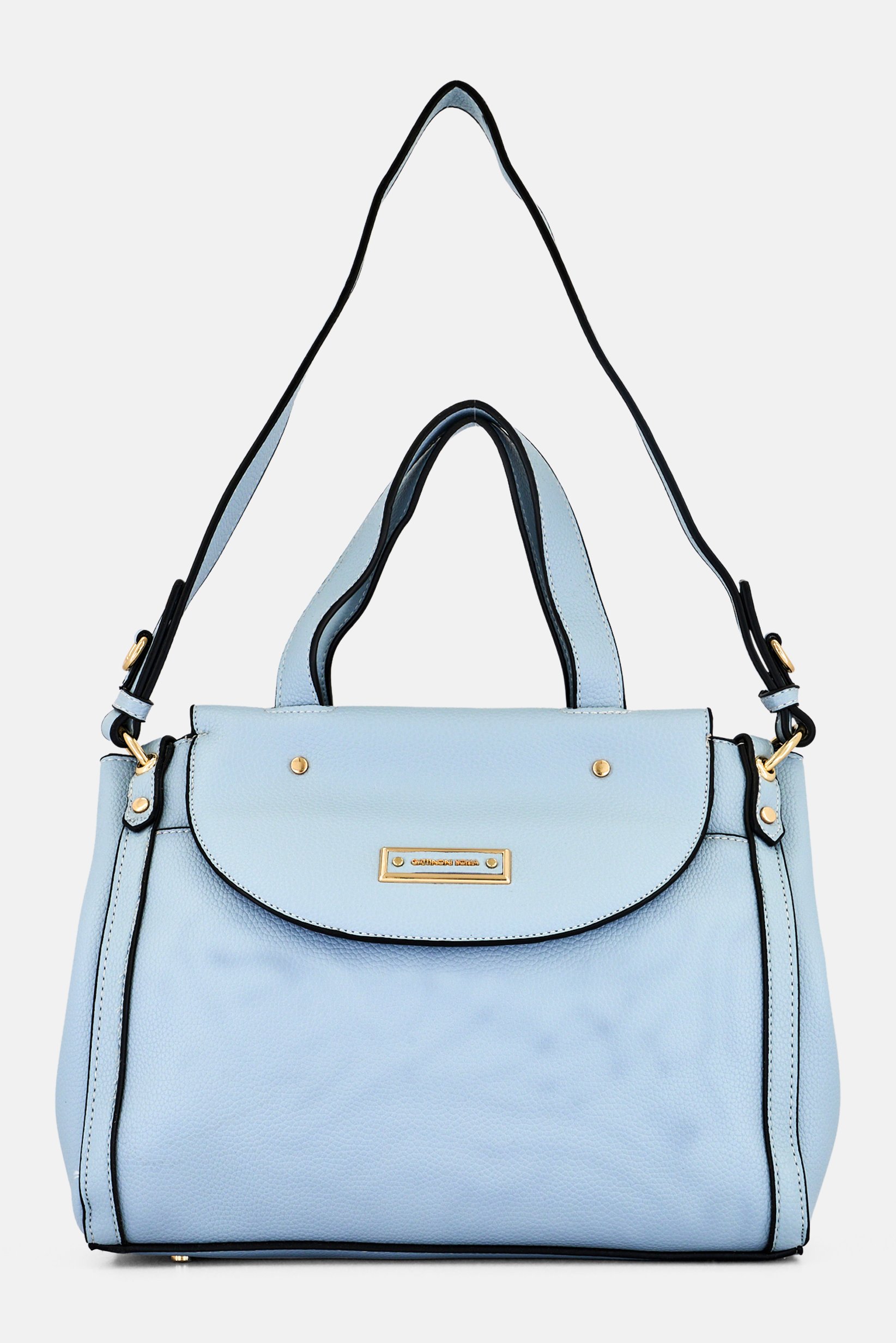 Women Brand Logo Tote Bag, Blue