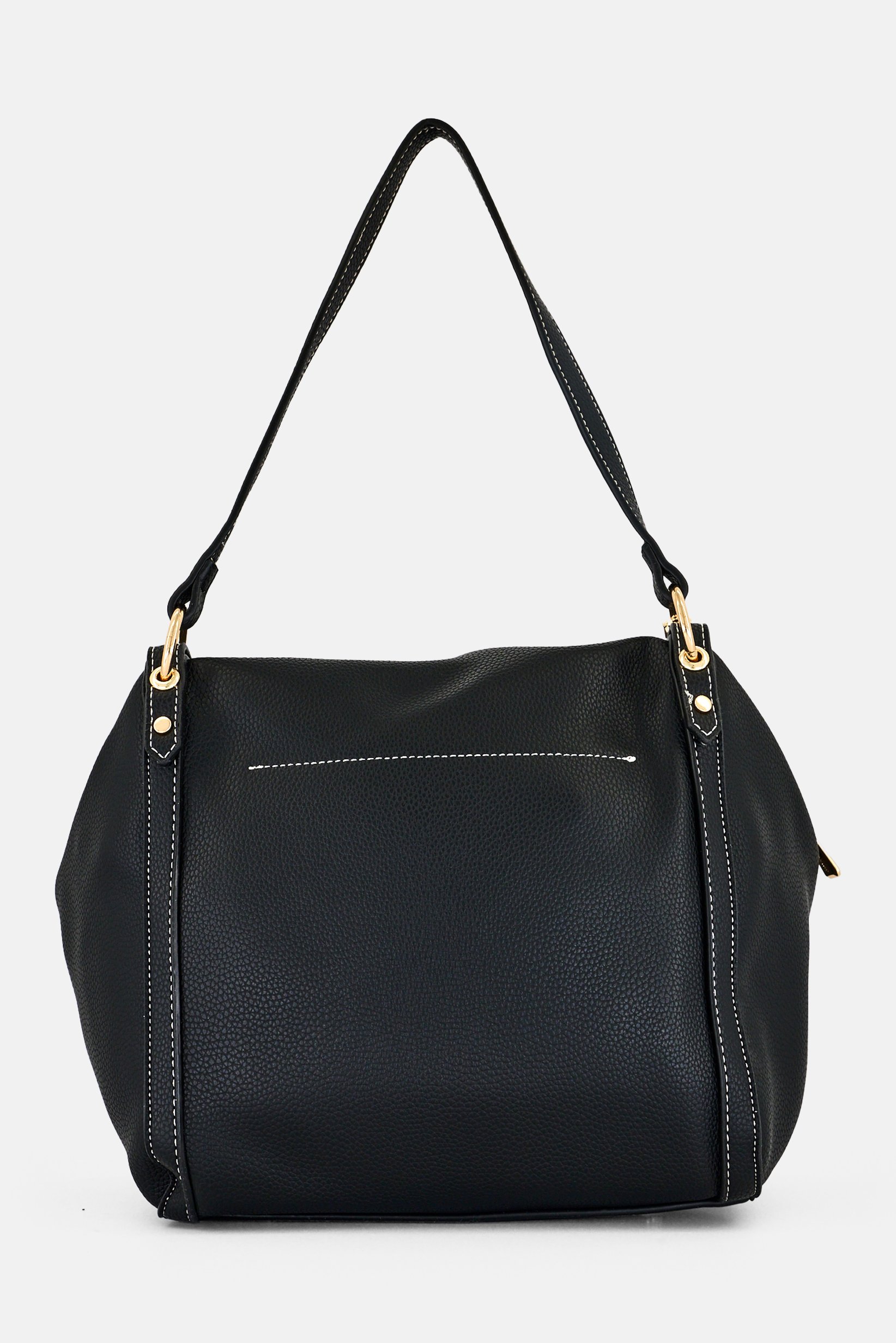 Women Brand Logo Tote Bag, Black