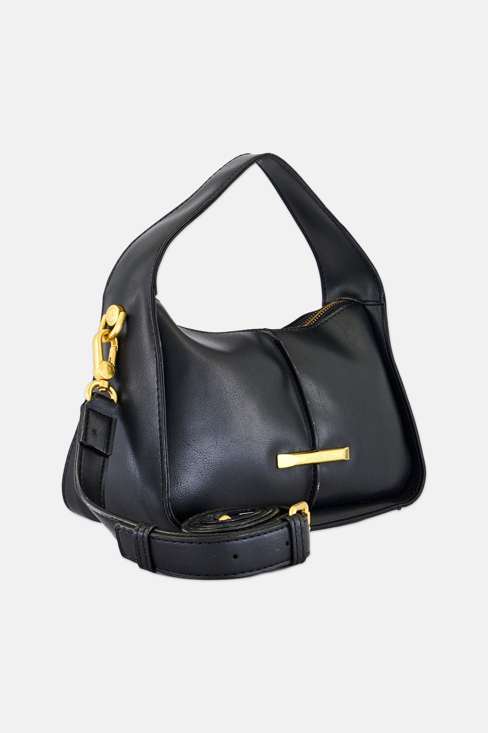 Women Brand Logo Handbag, Black