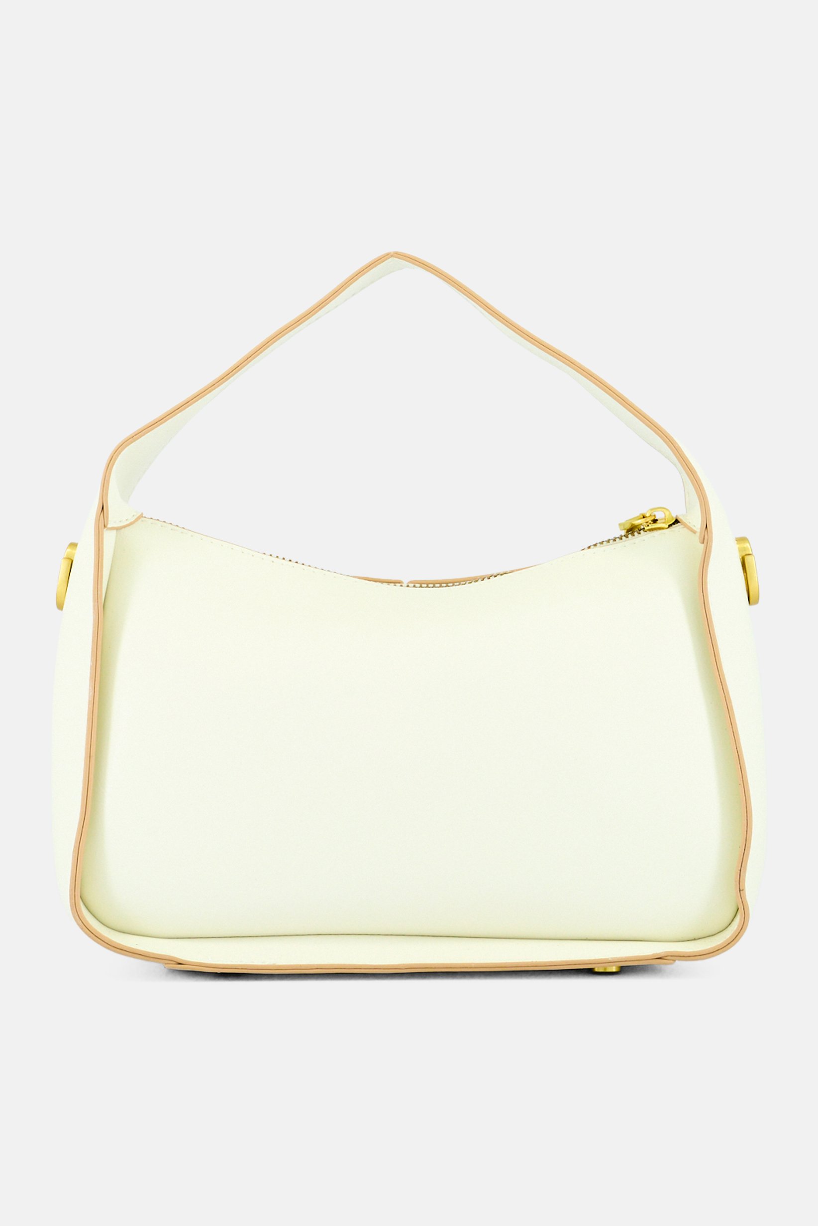 Women Brand Logo Cross Body Bag, Beige