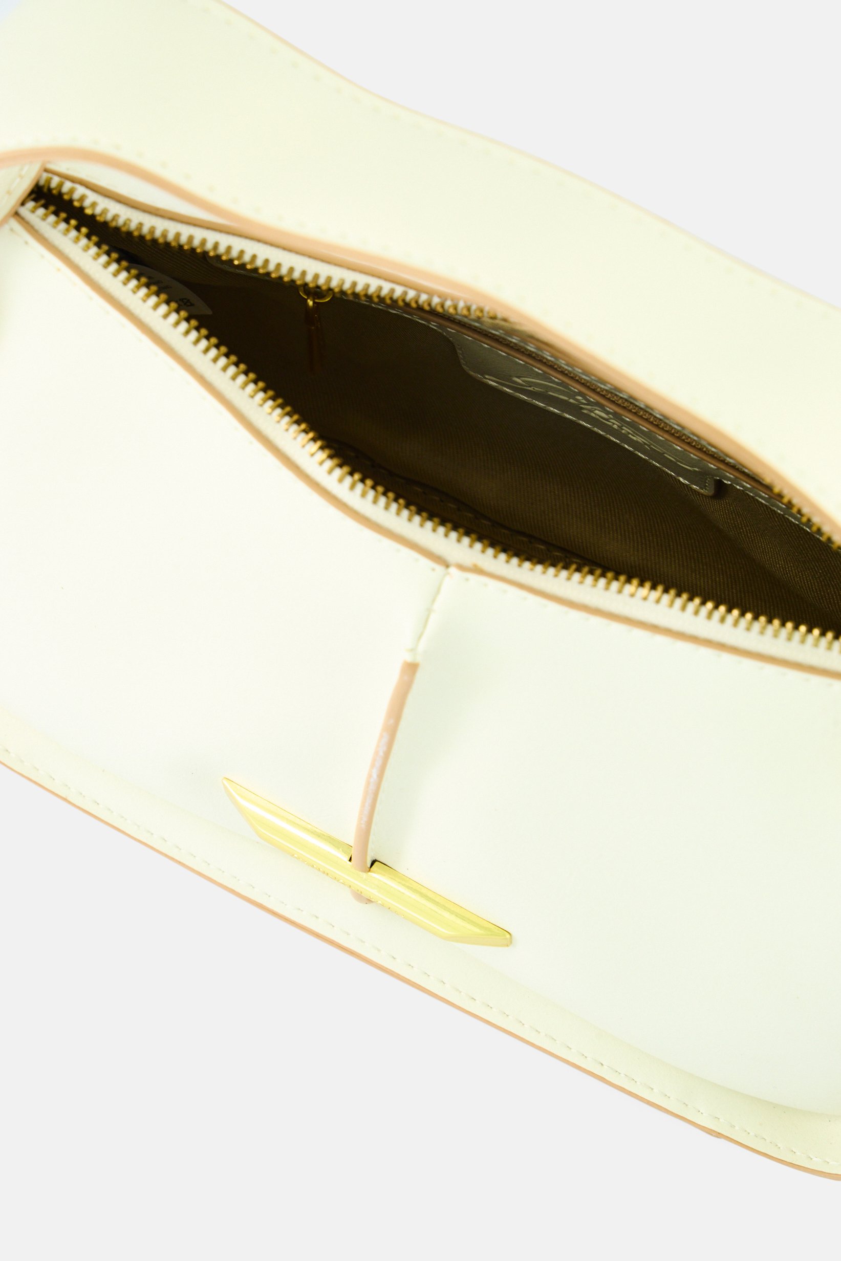 Women Brand Logo Cross Body Bag, Beige