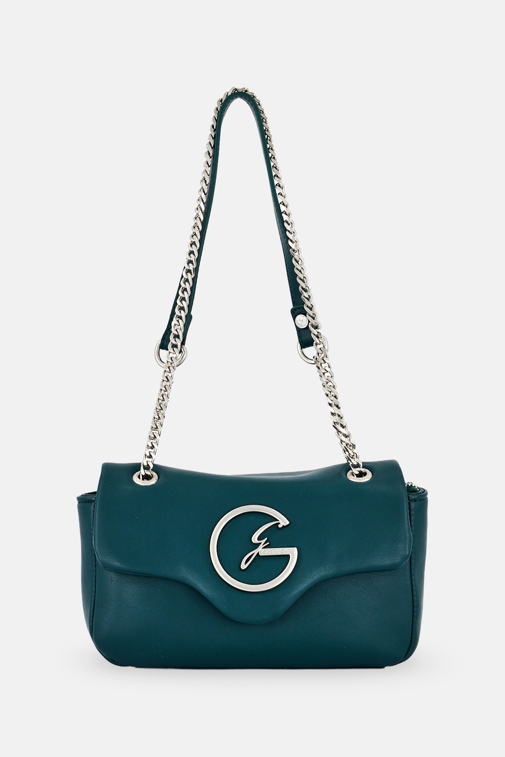 Women Brand Logo Cross Body Bag, Dark Green