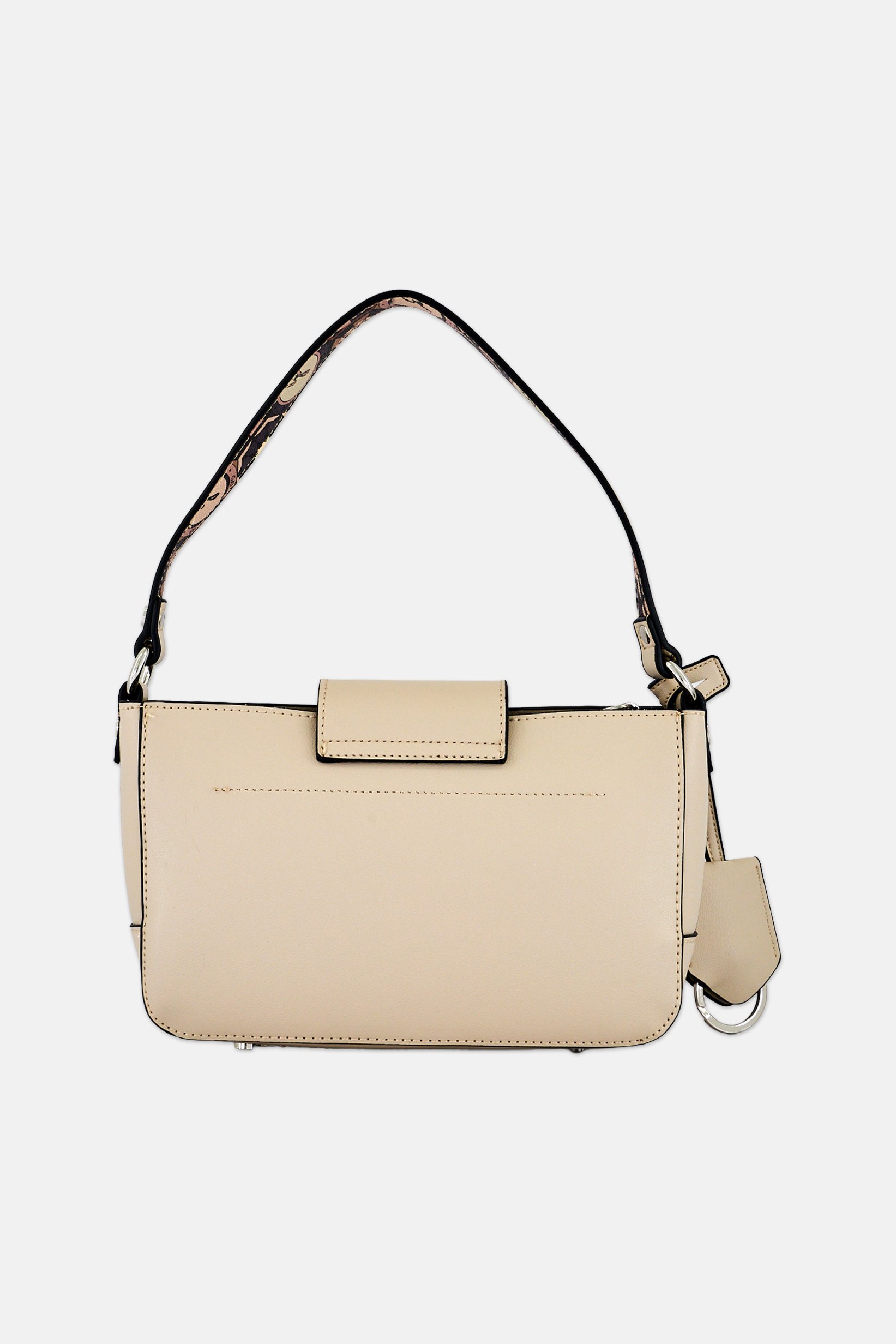 Women Brand Logo Hand Bag, Beige