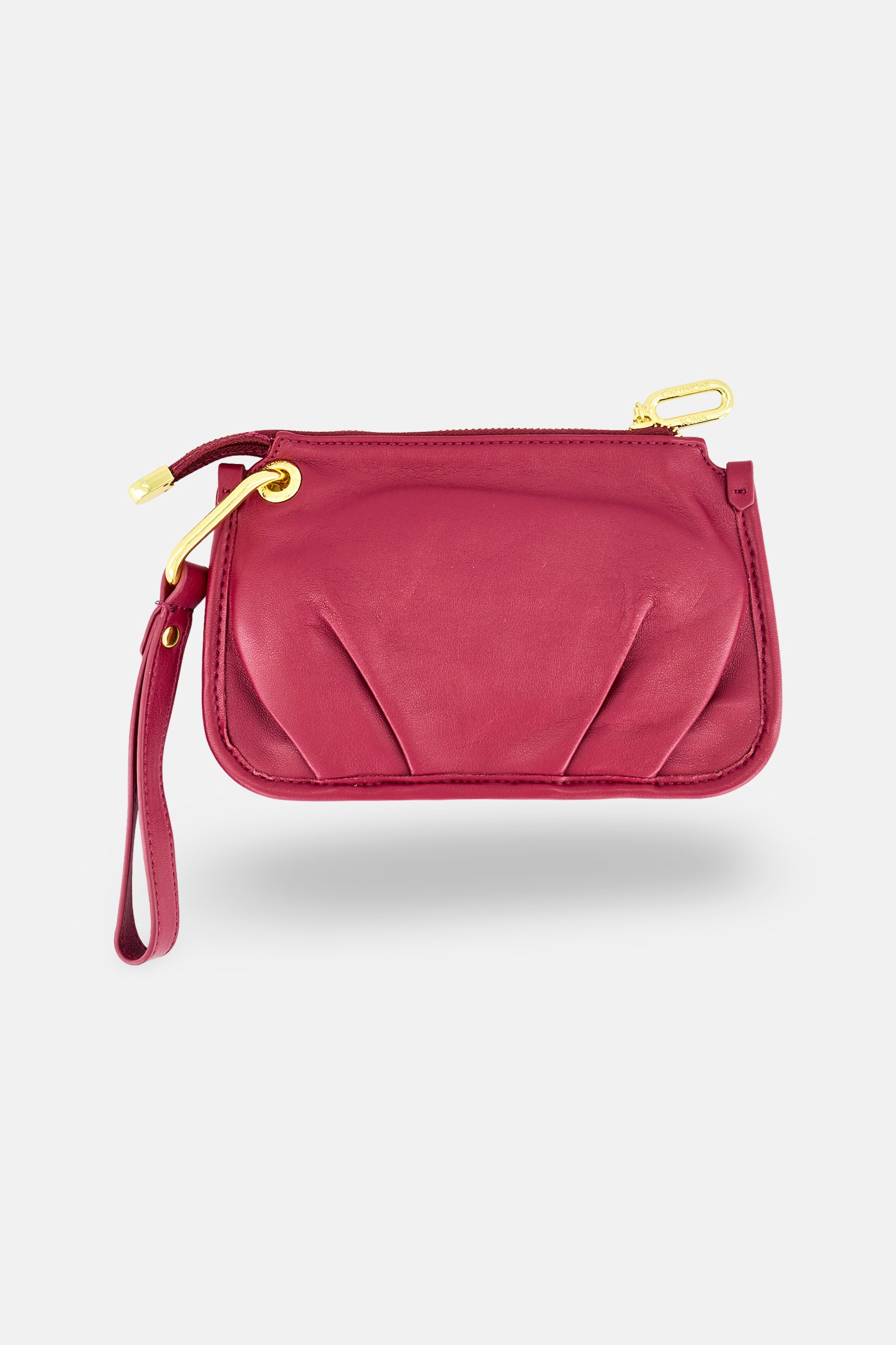 Women Brand Logo Pouch, Bordeaux