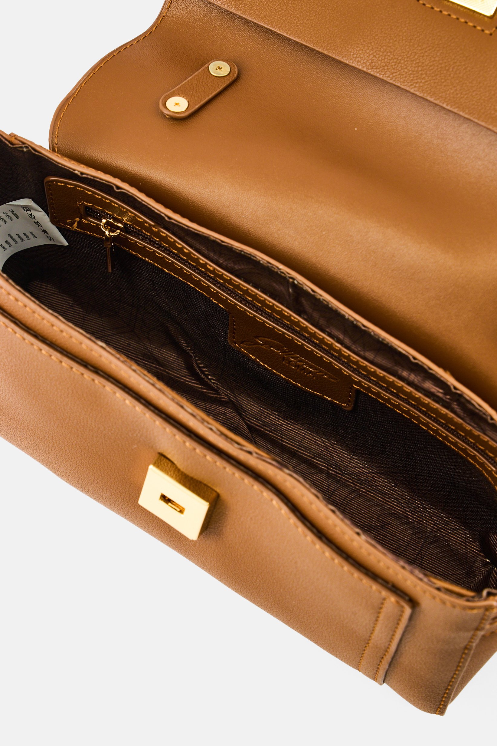 Women Brand Logo Cross Body Bag, Brown
