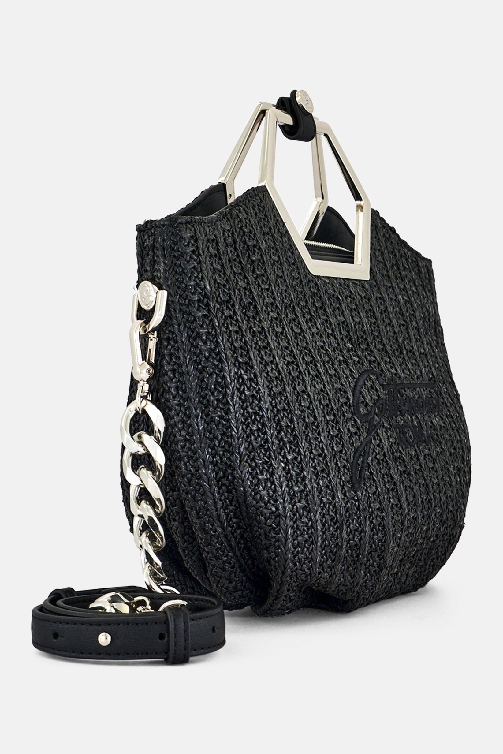 Women Brand Logo Cross Body Bag, Black