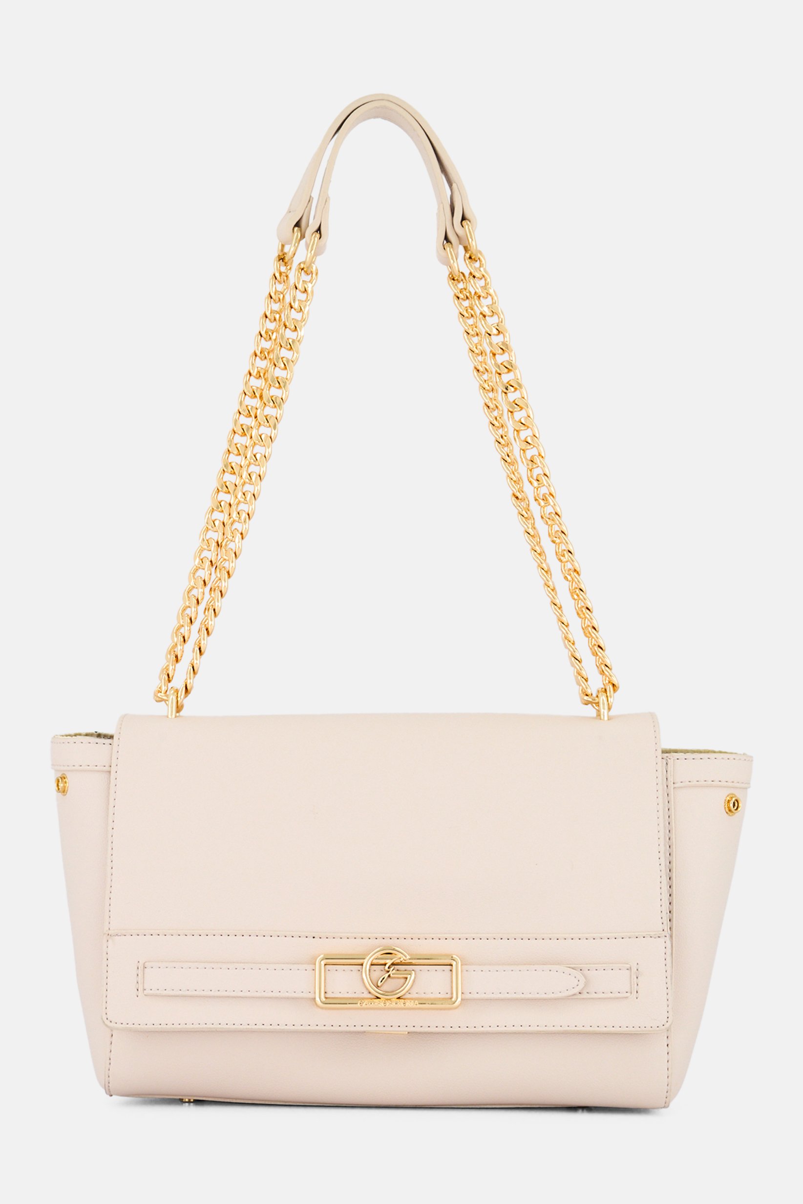 Women Brand Logo Shoulder Bag, Blush
