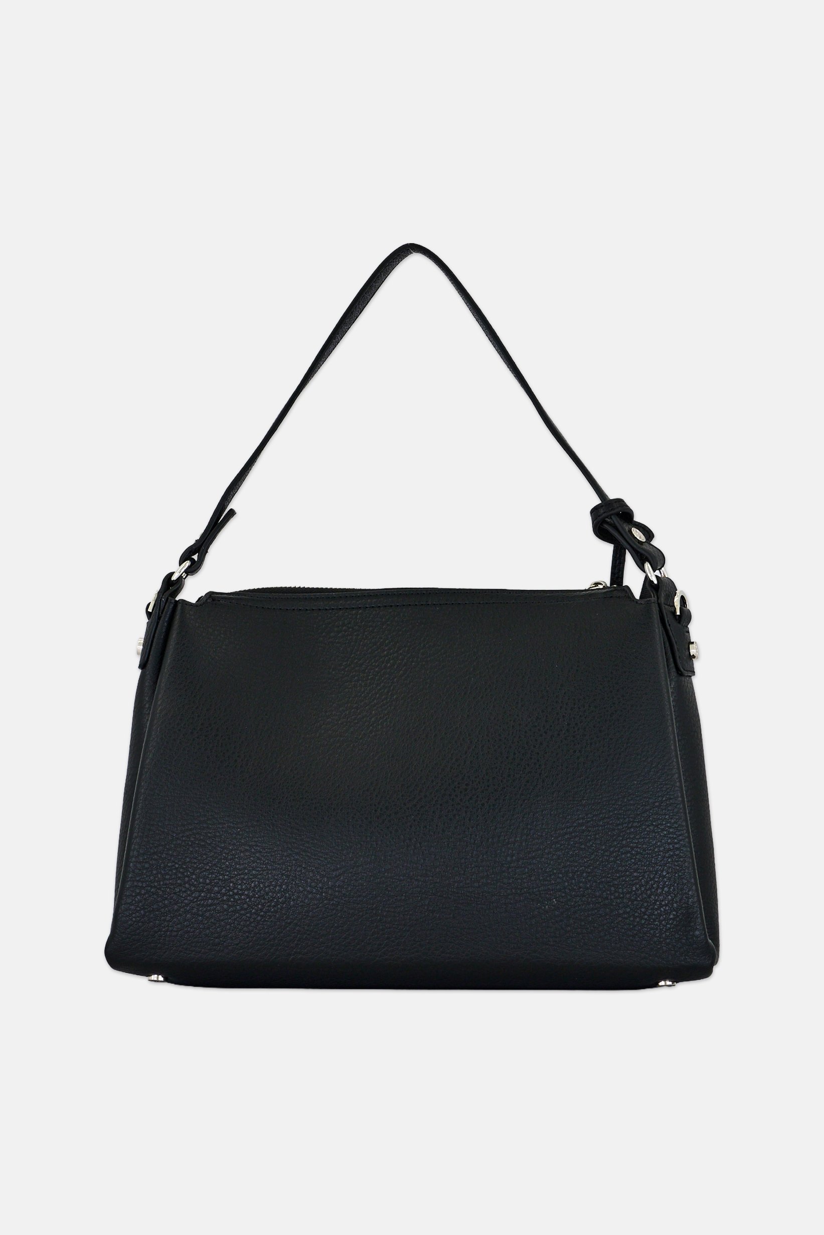 Women Brand Logo Handbag, Black