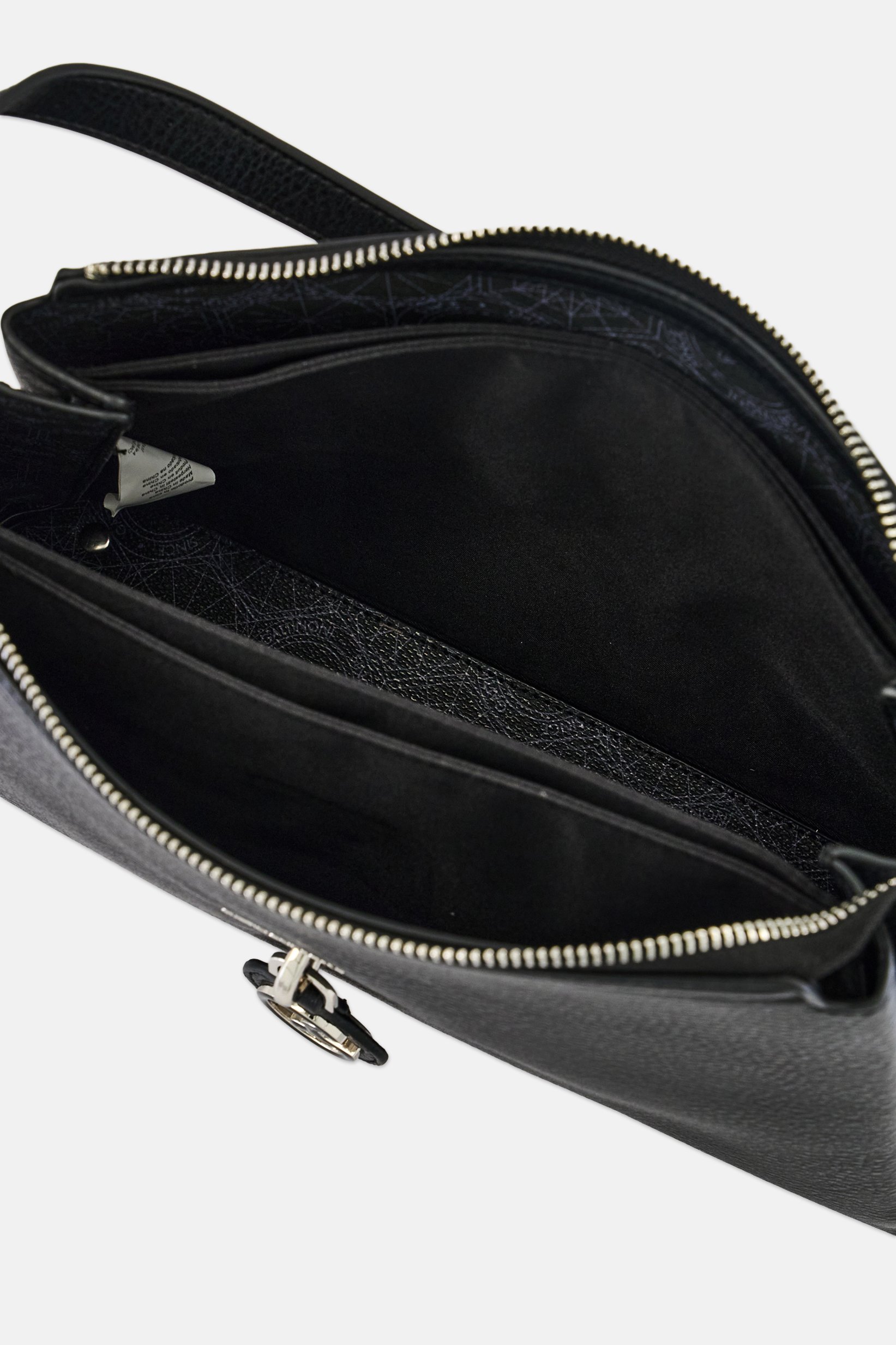 Women Brand Logo Handbag, Black