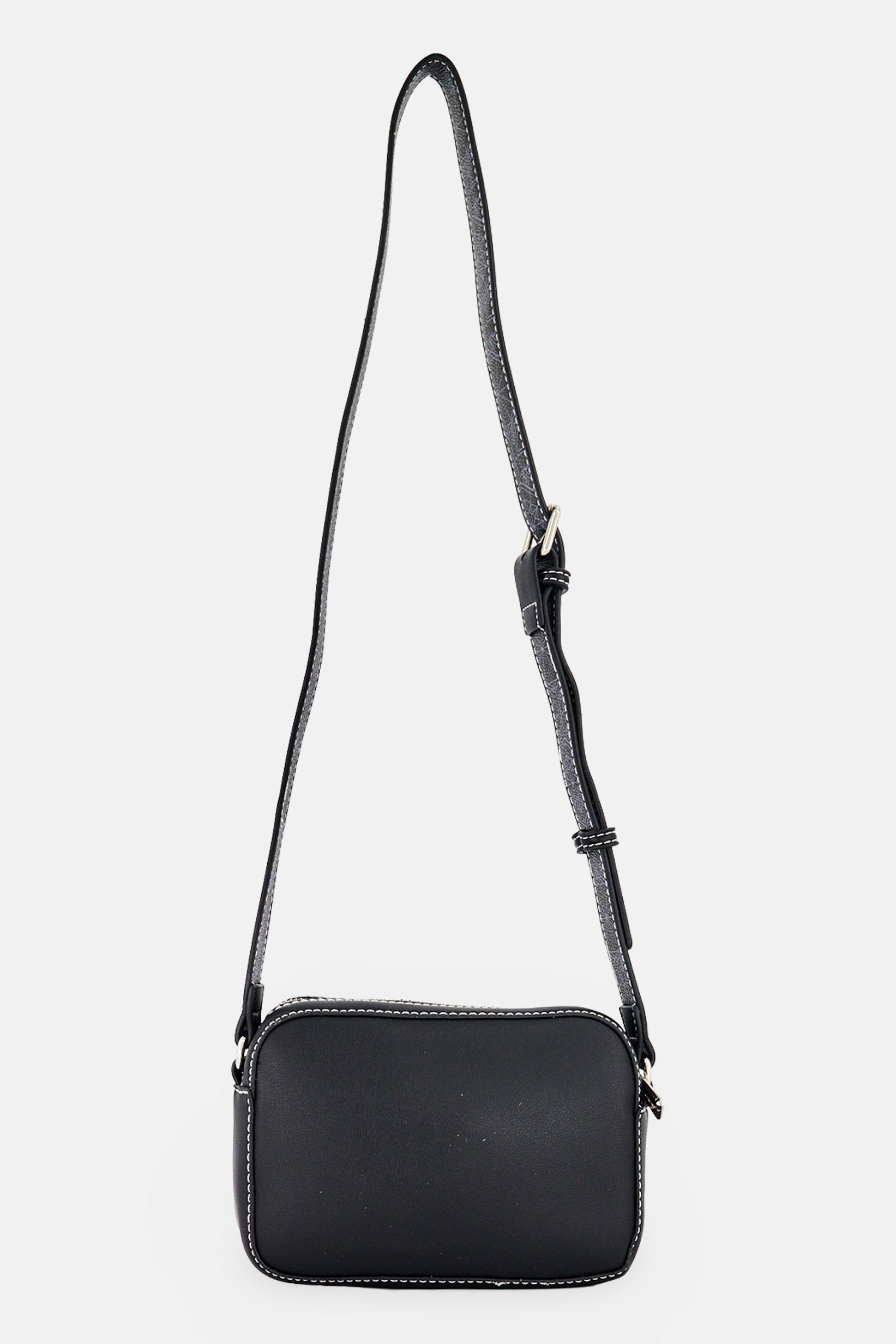 Women Brand Logo Crossbody Bag, Black