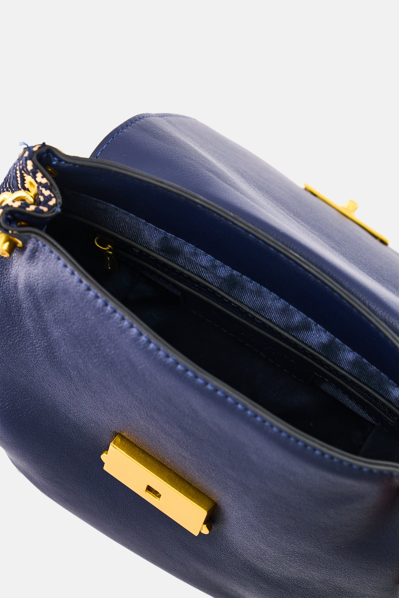 Women Brand Logo Cross Body Bag, Navy