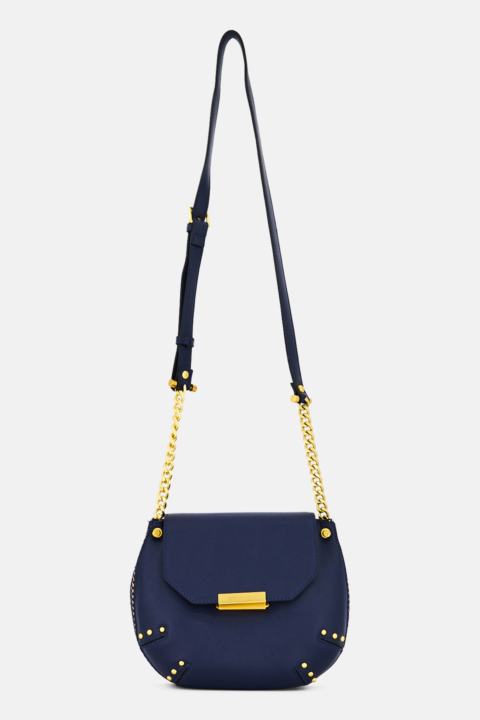 Women Brand Logo Cross Body Bag, Navy