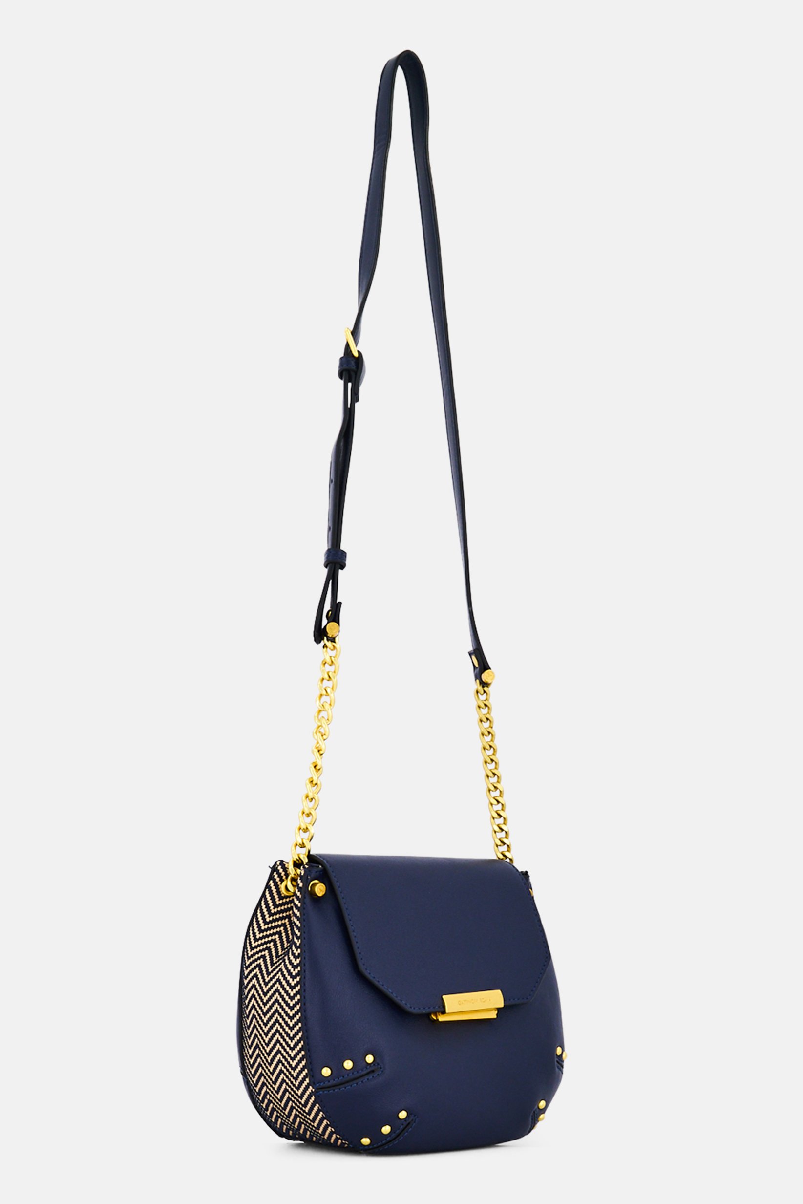 Women Brand Logo Cross Body Bag, Navy