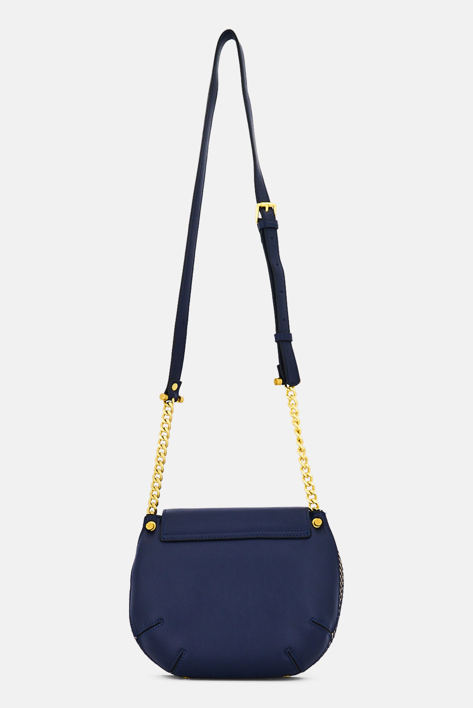 Women Brand Logo Cross Body Bag, Navy