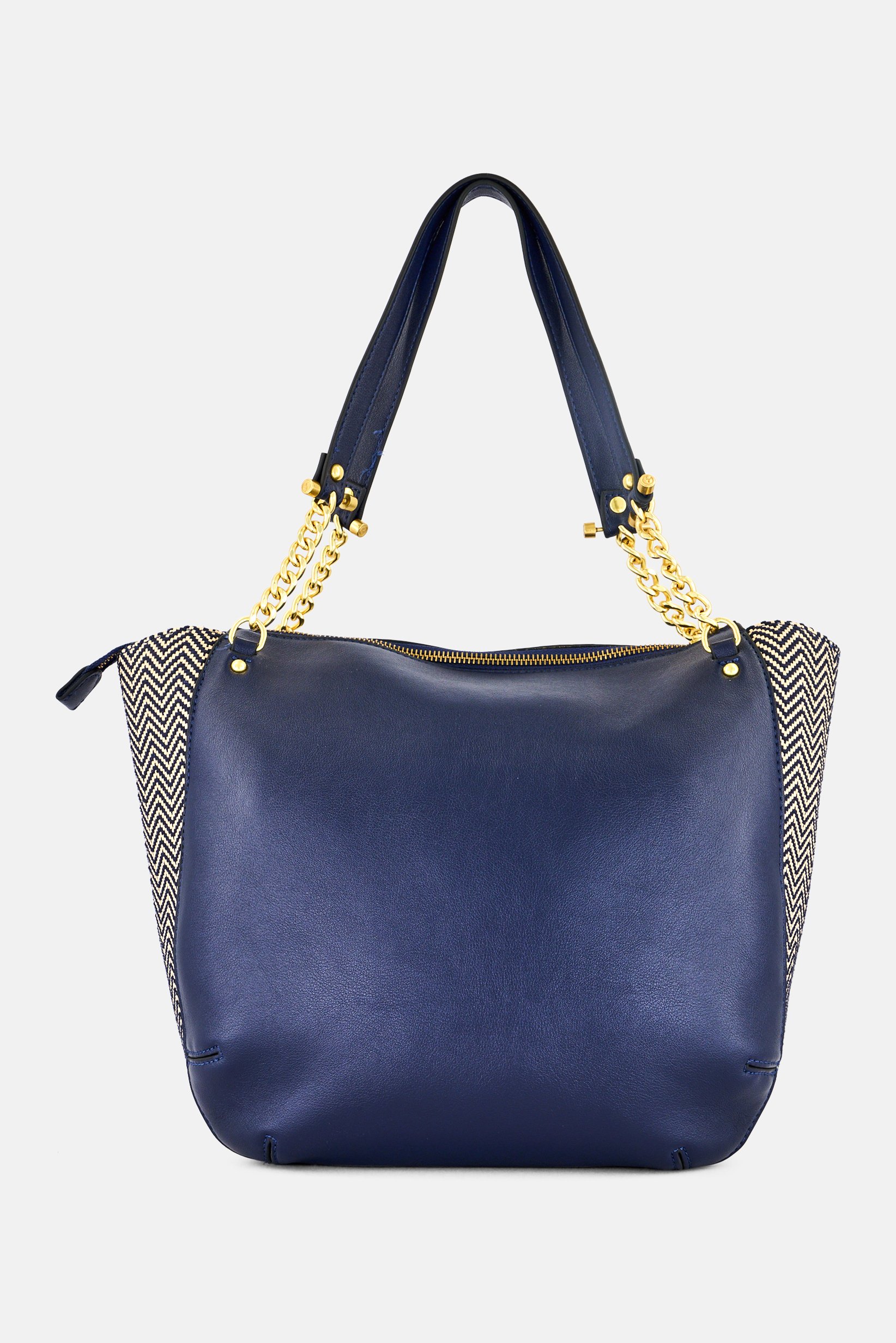 Women Brand Logo Tote Bag, Navy