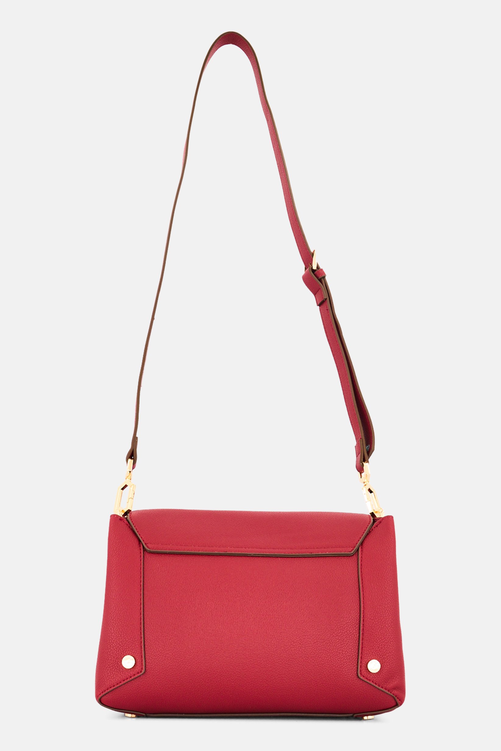 Women Brand Logo Cross Body Bag, Dark Red